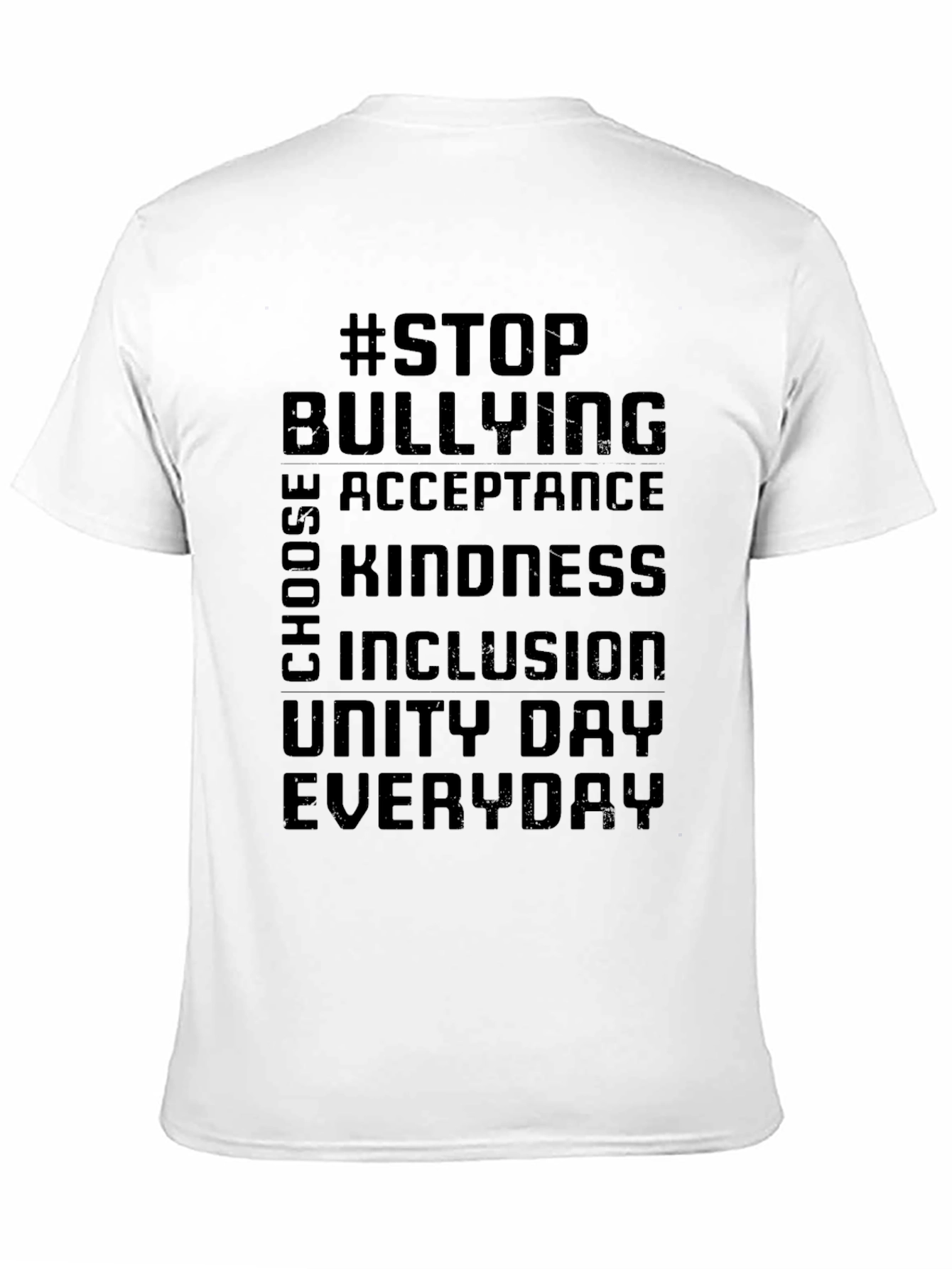 Stop Bullying Slogan T-Shirt