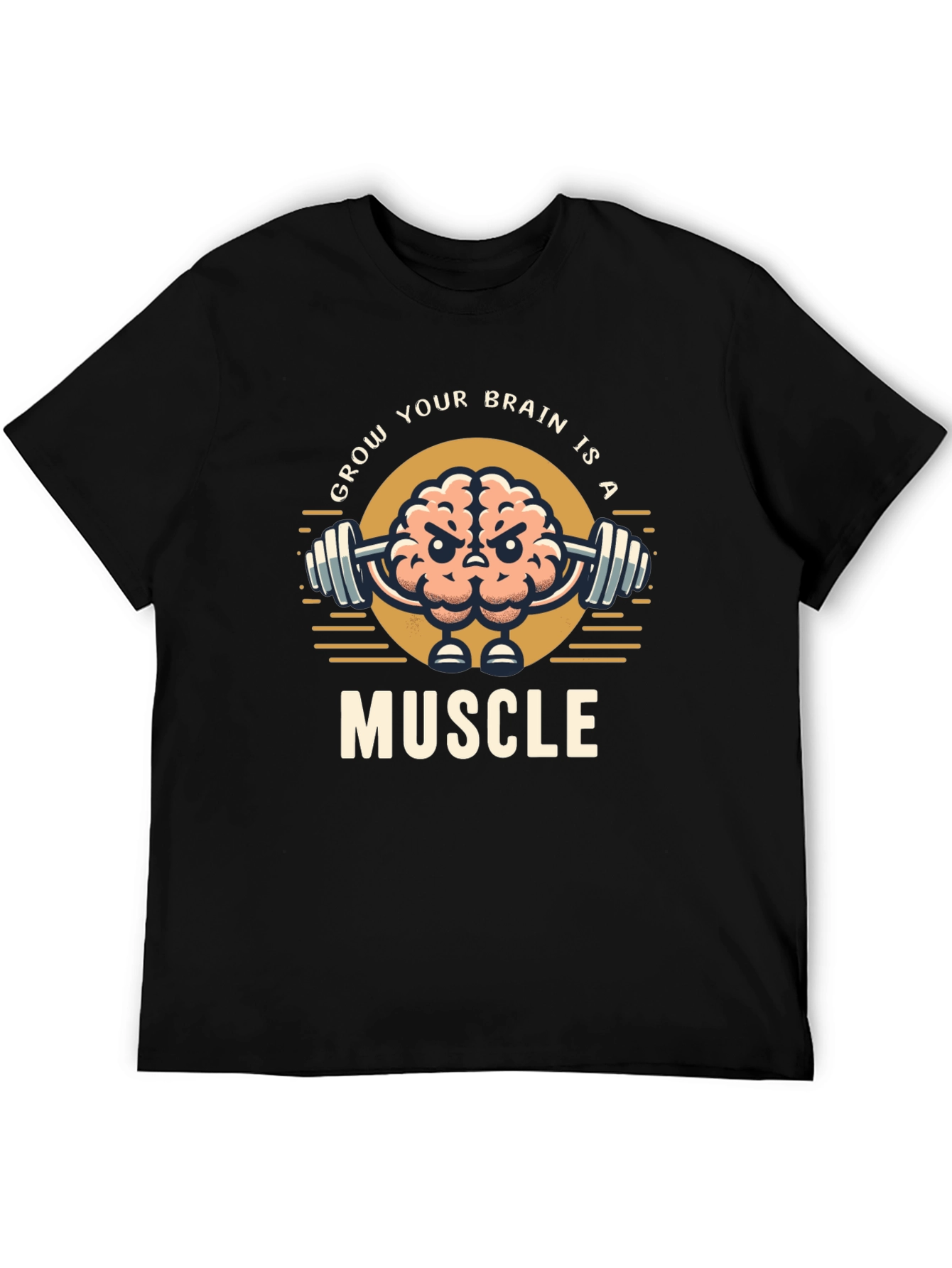 Grow Your Brain T-Shirt | Brain Muscle Tee