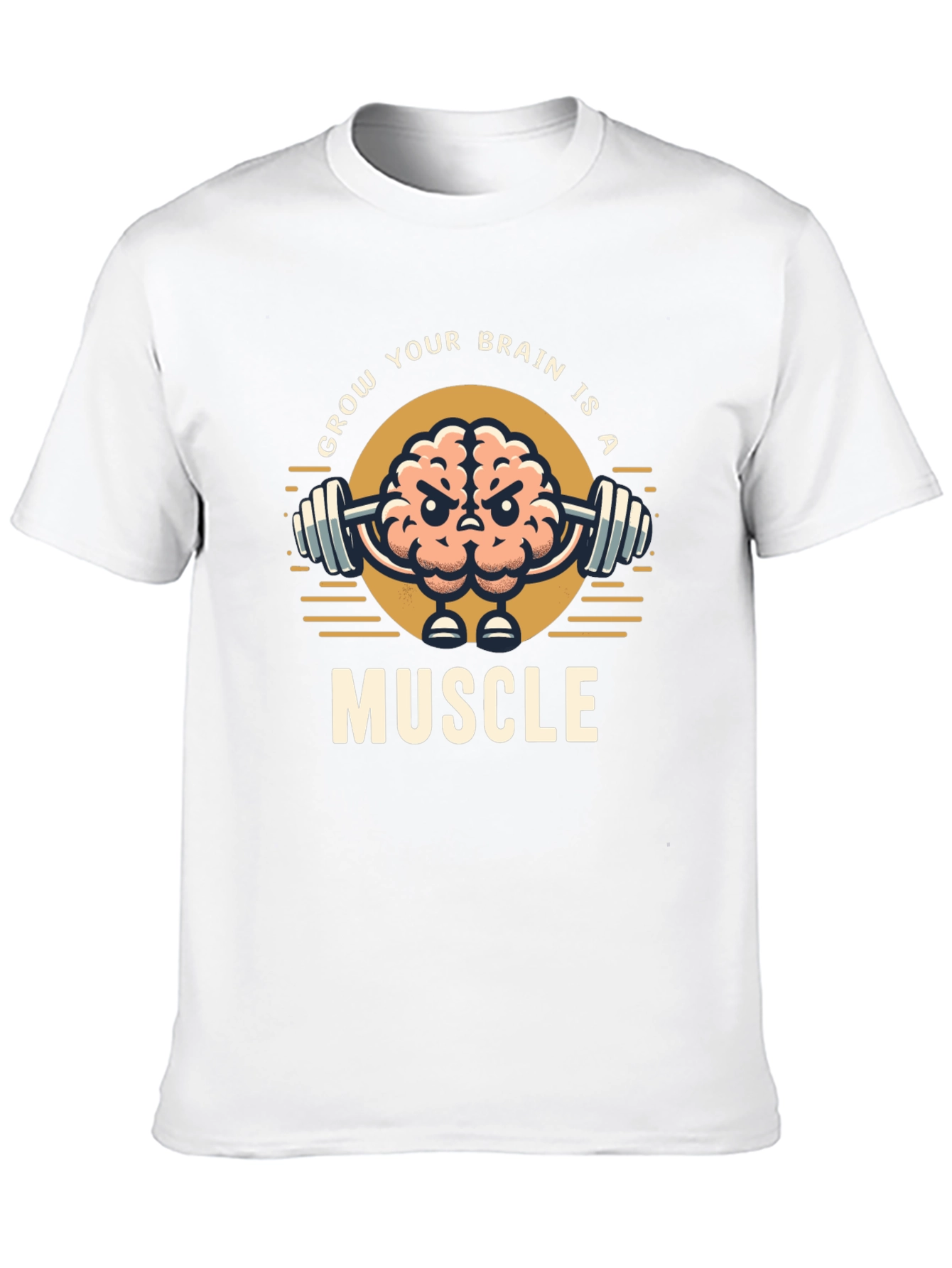 Grow Your Brain T-Shirt | Brain Muscle Tee