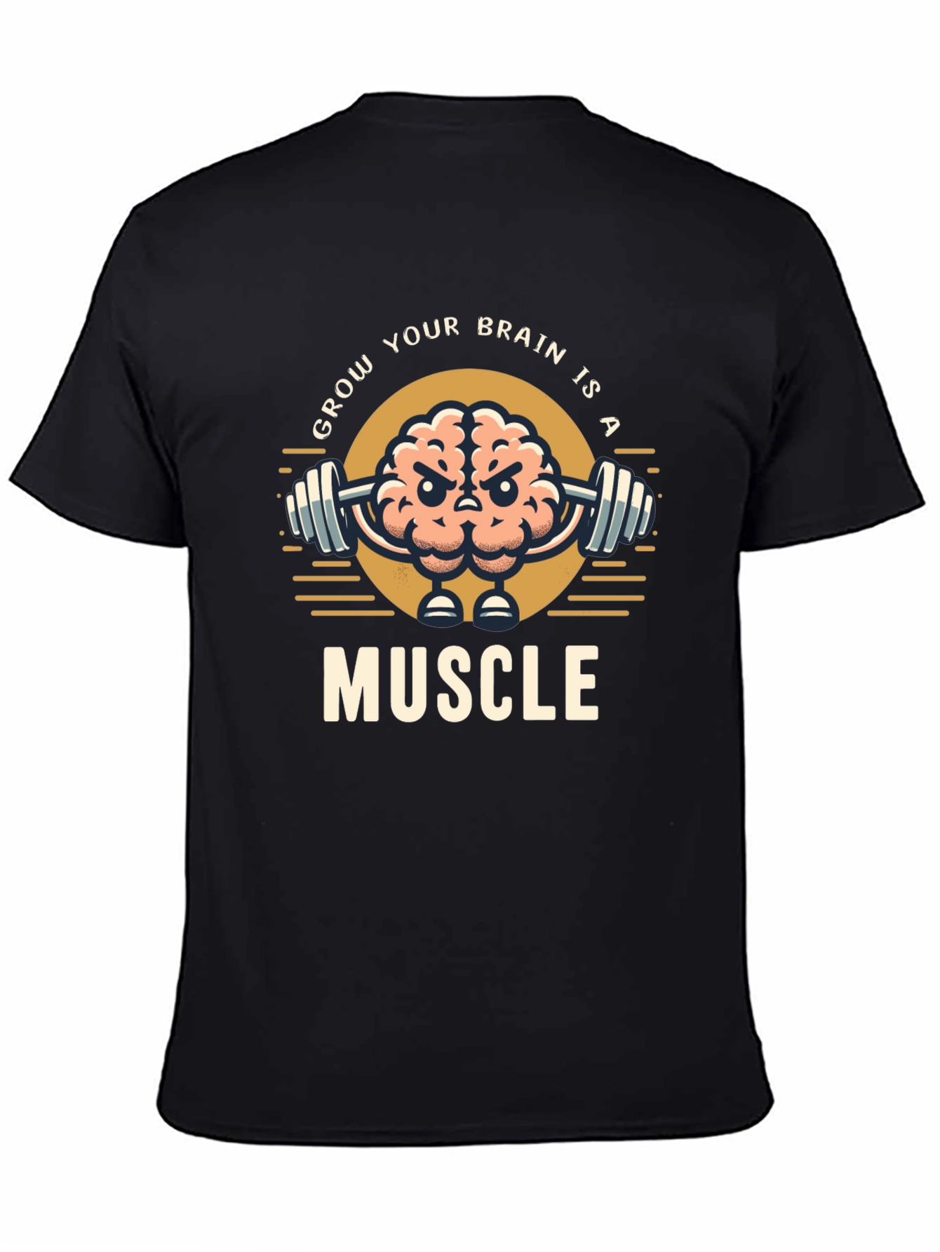 Grow Your Brain T-Shirt | Brain Muscle Tee