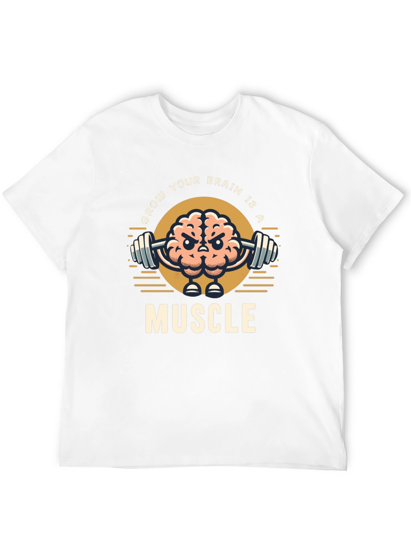 Grow Your Brain T-Shirt | Brain Muscle Tee
