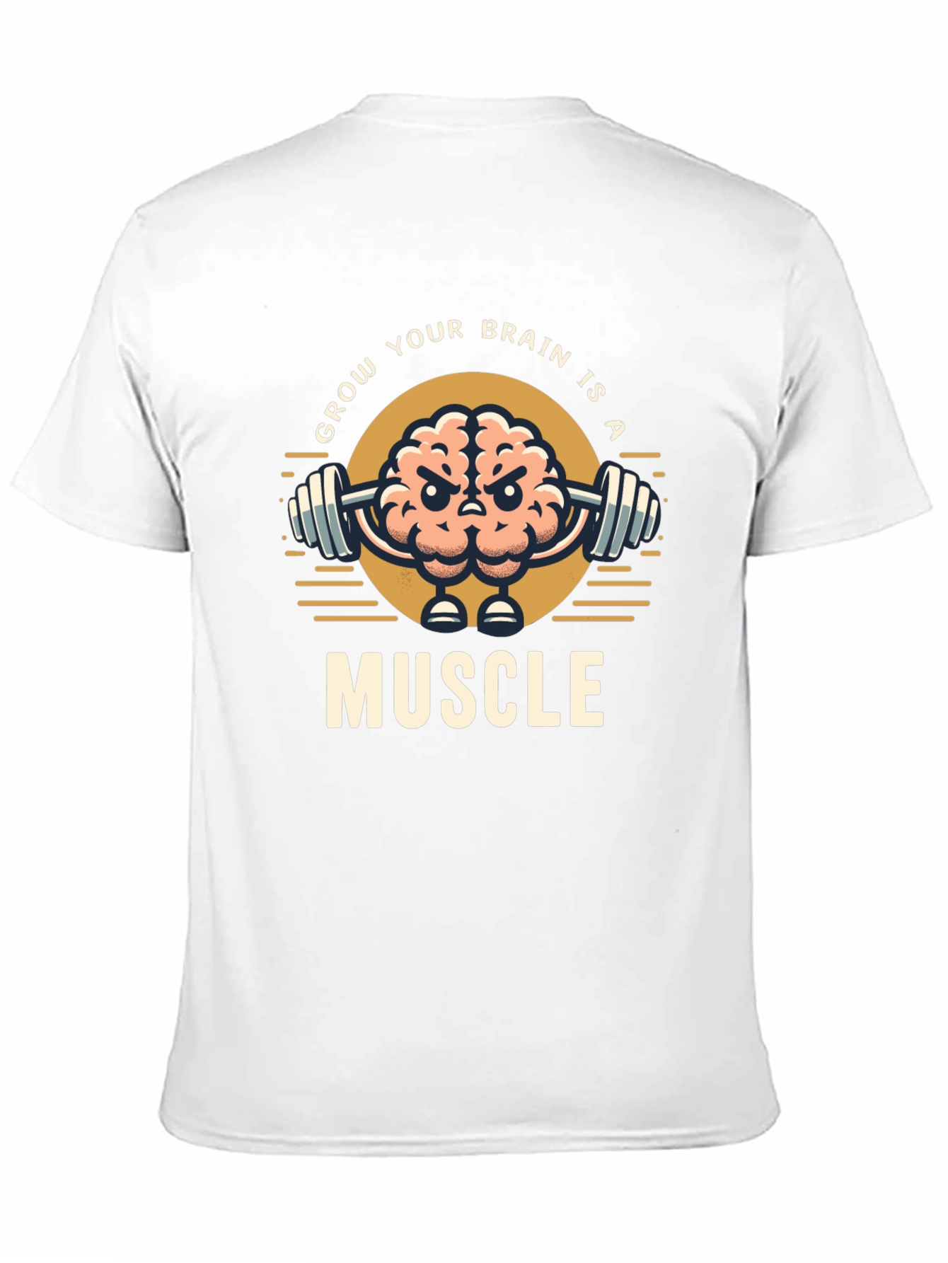 Grow Your Brain T-Shirt | Brain Muscle Tee