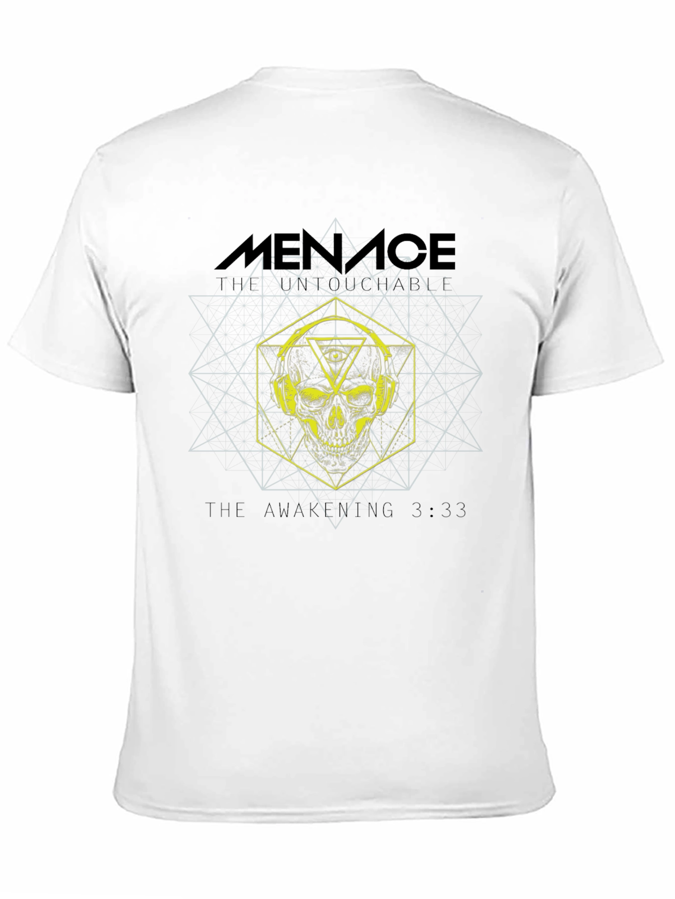 Menace Skull Graphic Tee - Black Cotton T-Shirt