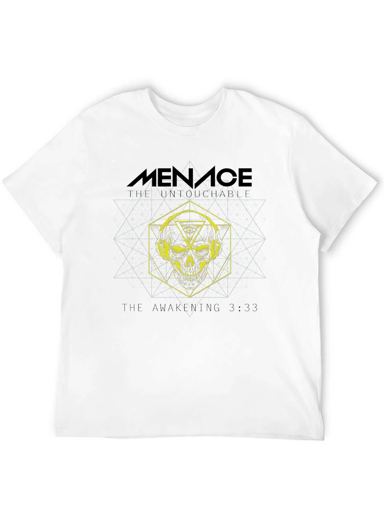 Menace Skull Graphic Tee - Black Cotton T-Shirt