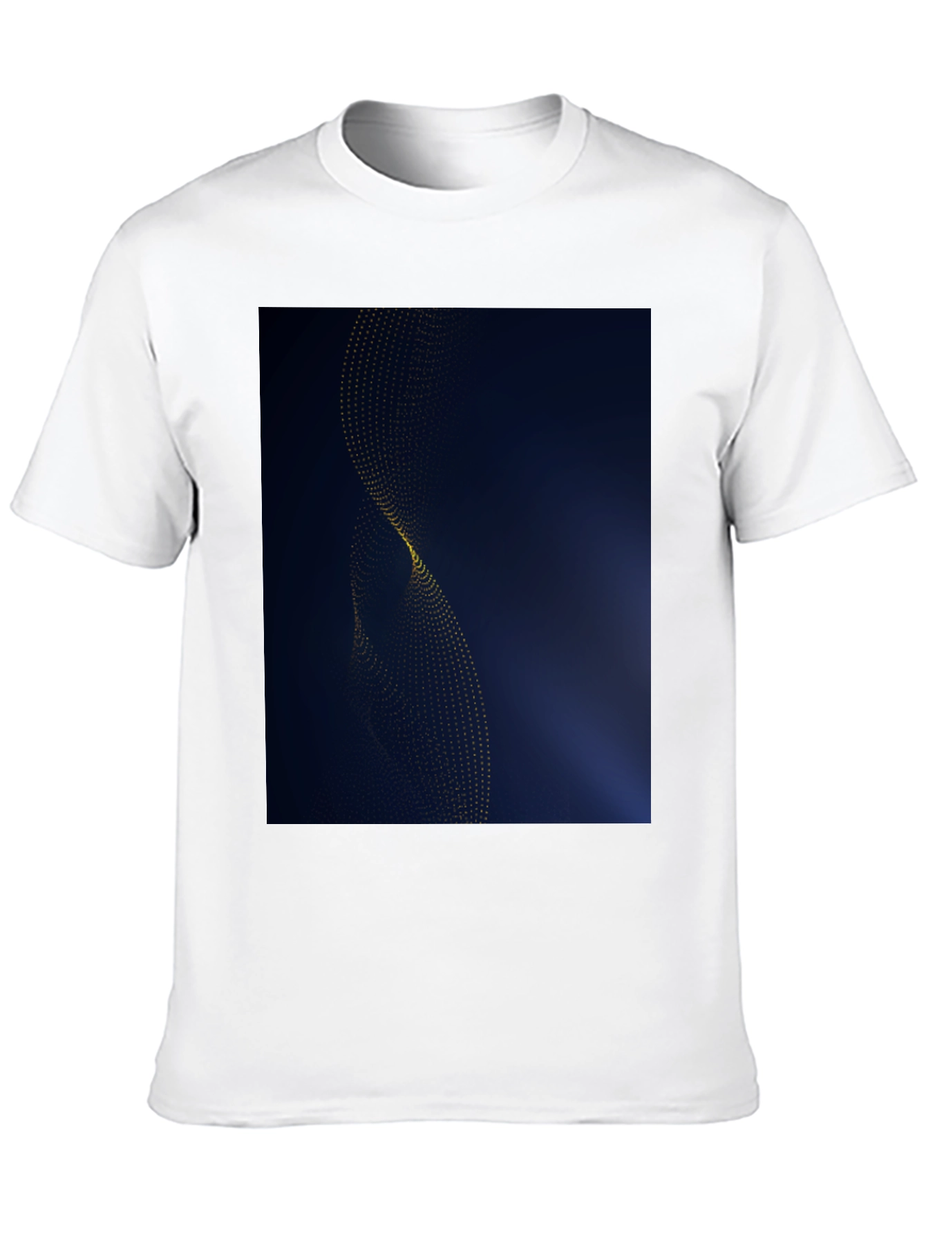 Modern Abstract Graphic Black T-Shirt