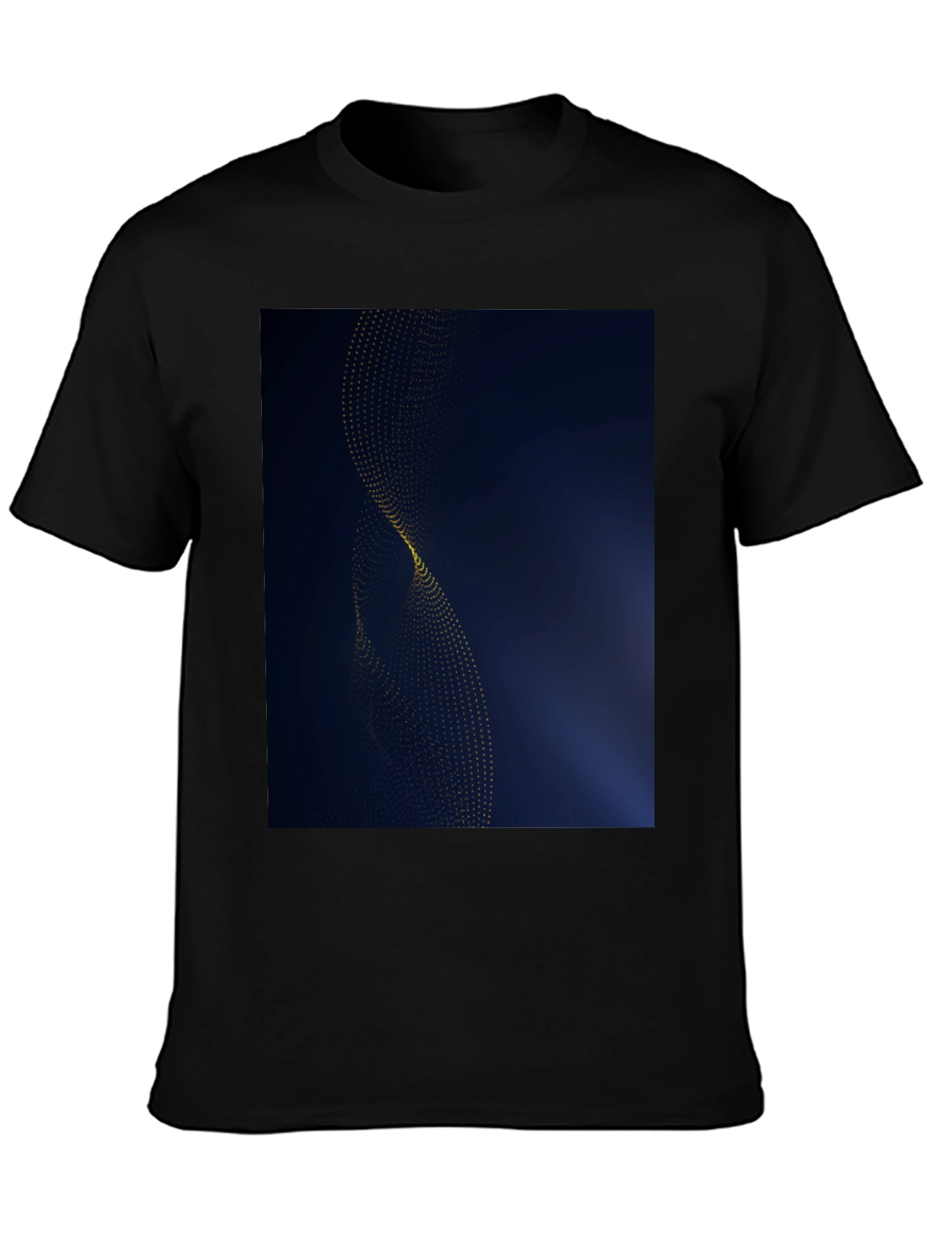 Modern Abstract Graphic Black T-Shirt