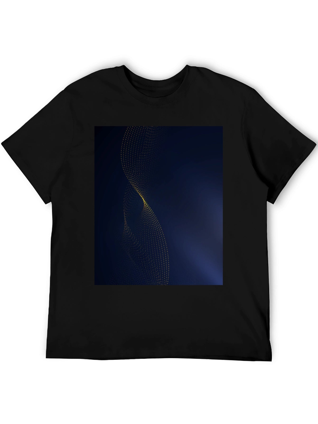 Modern Abstract Graphic Black T-Shirt