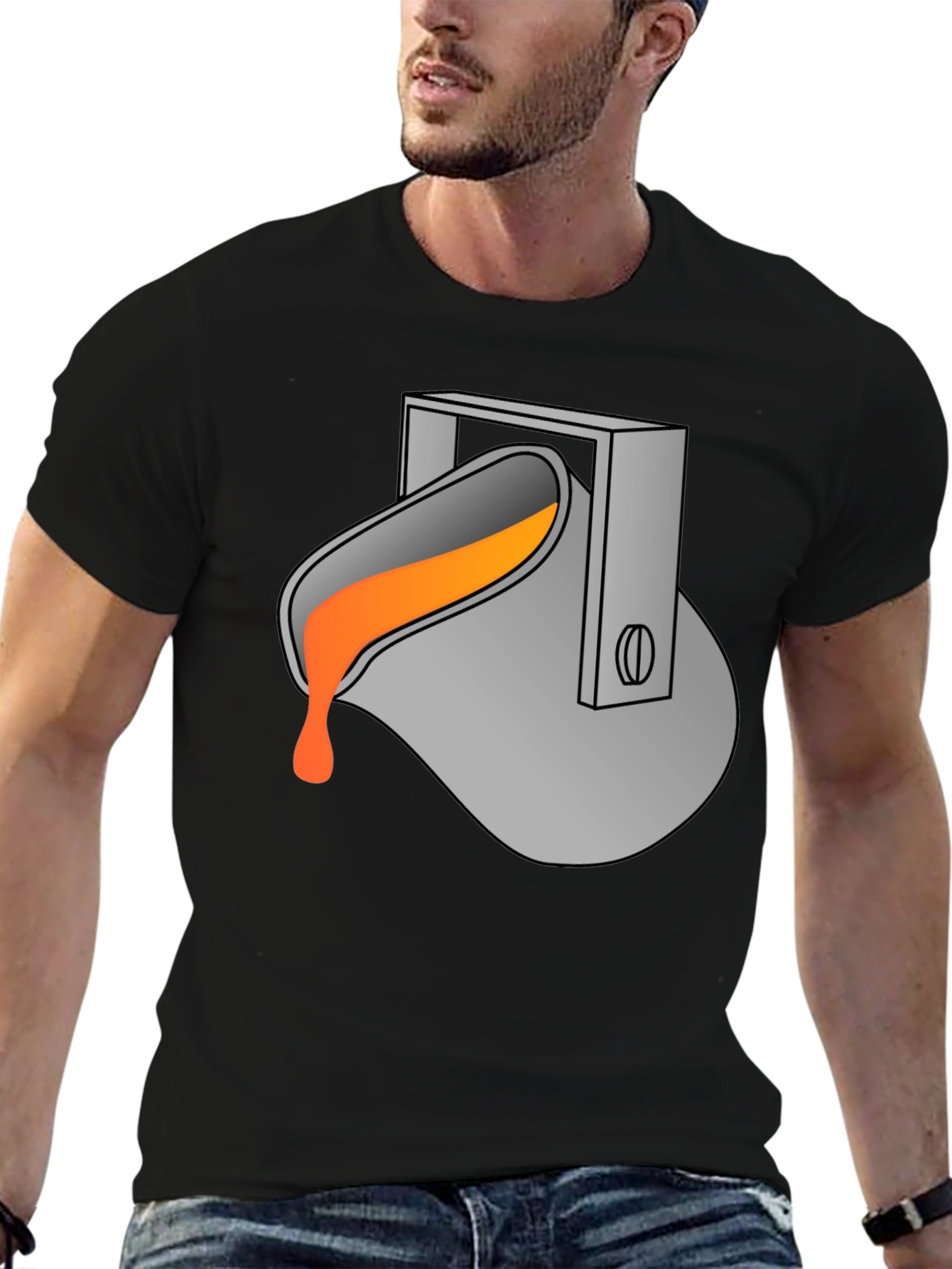Molten Metal Pour T-Shirt - Foundry Inspired Tee