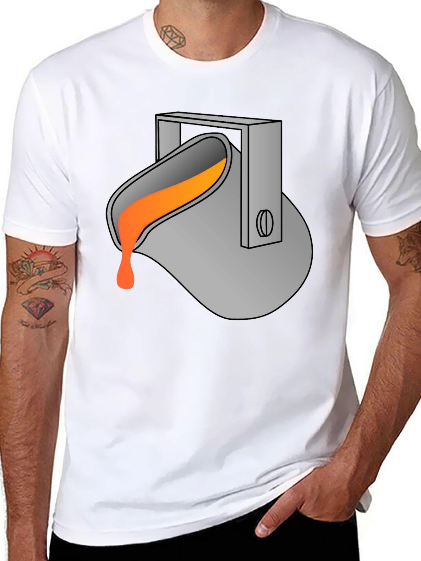 Molten Metal Pour T-Shirt - Foundry Inspired Tee