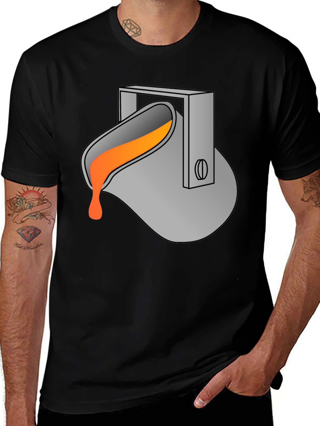 Molten Metal Pour T-Shirt - Foundry Inspired Tee