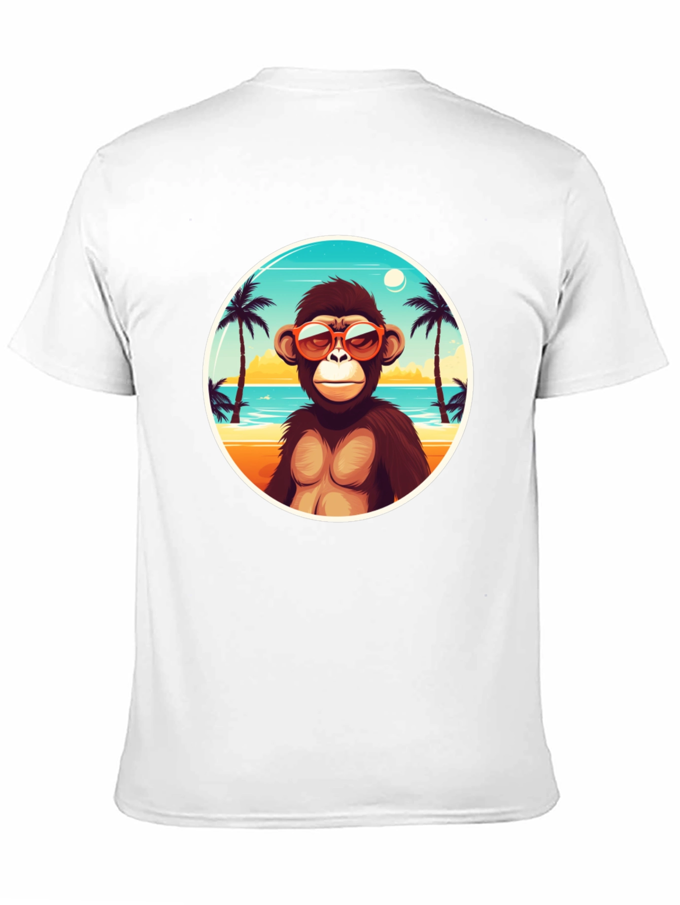 Cool Monkey Beach T-Shirt - Tropical Vibes