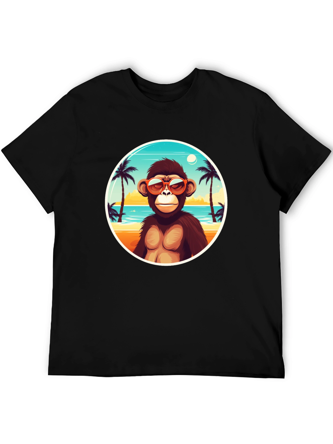 Cool Monkey Beach T-Shirt - Tropical Vibes
