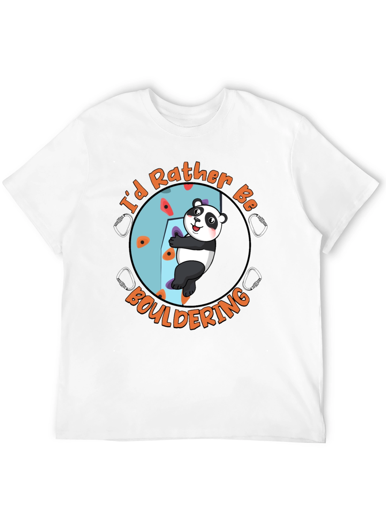 Climbing Panda Graphic Tee - Id Rather Be Bouldering