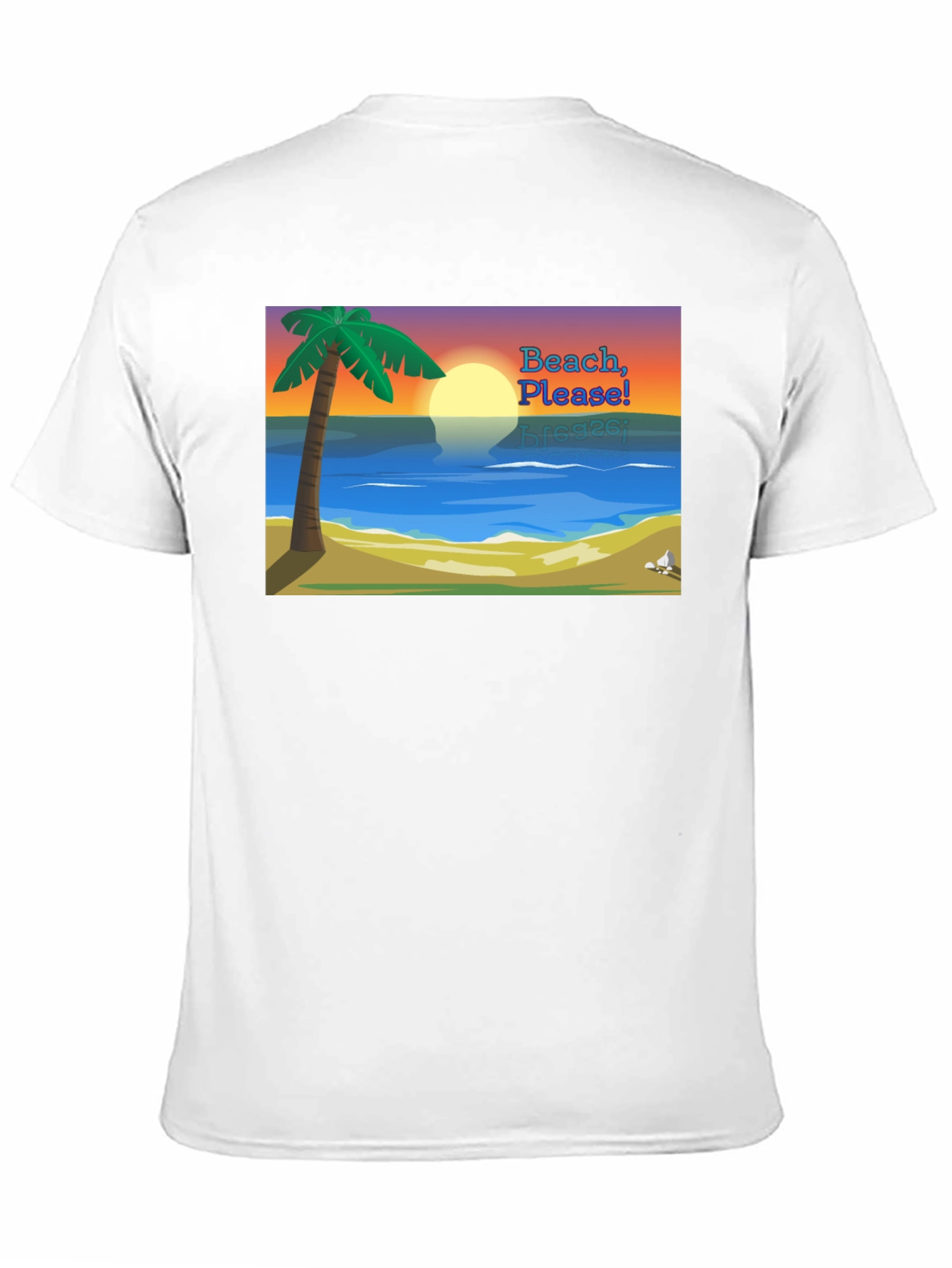 Beach Please Graphic Tee - Tropical Vibes