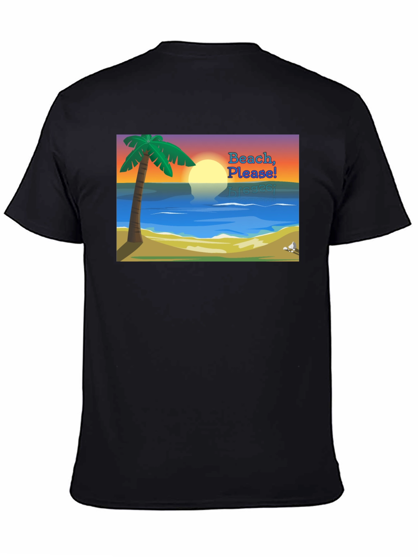 Beach Please Graphic Tee - Tropical Vibes