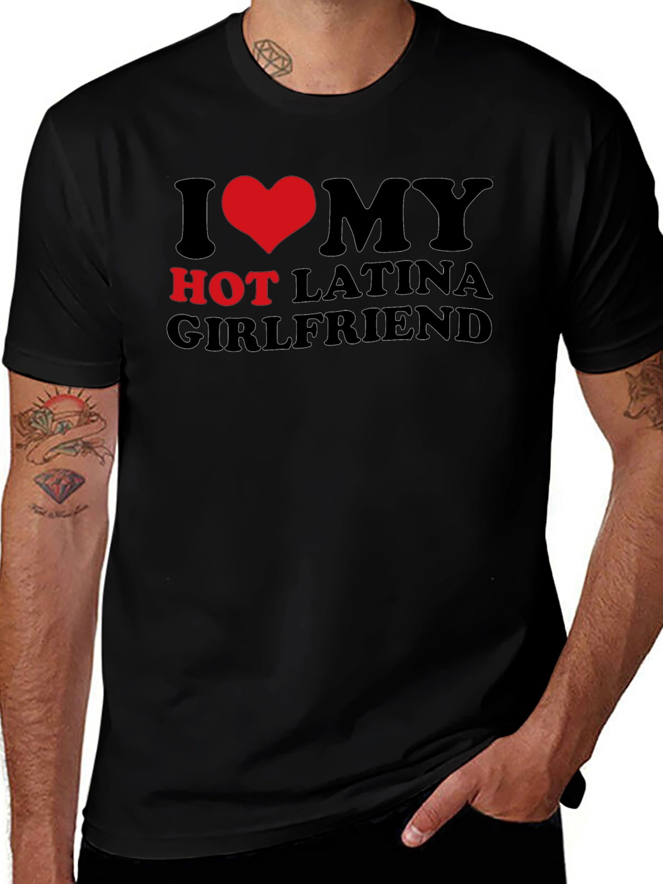 I Heart My Hot Latina Girlfriend T-Shirt