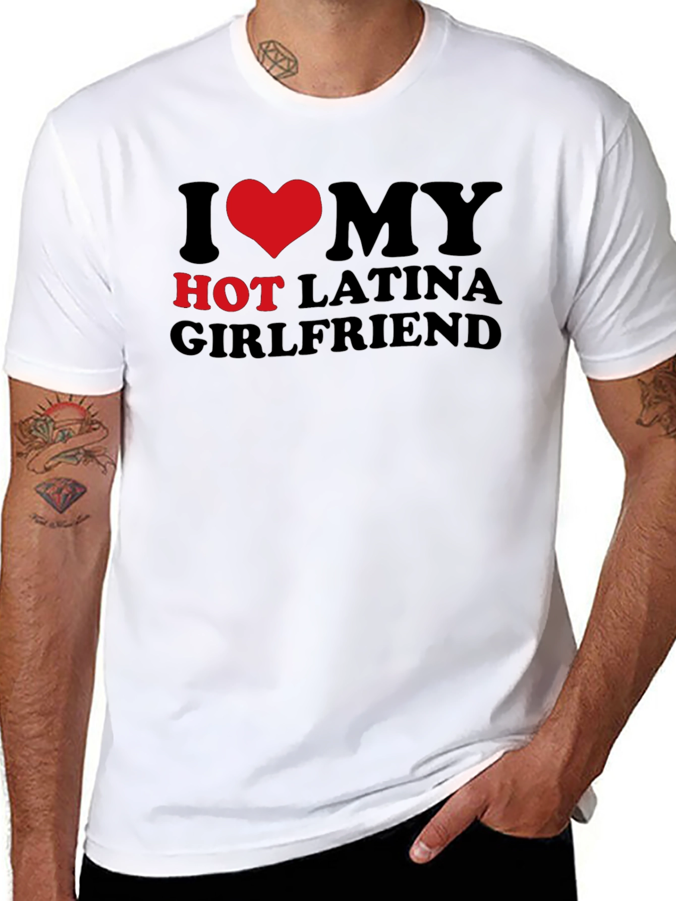 I Heart My Hot Latina Girlfriend T-Shirt