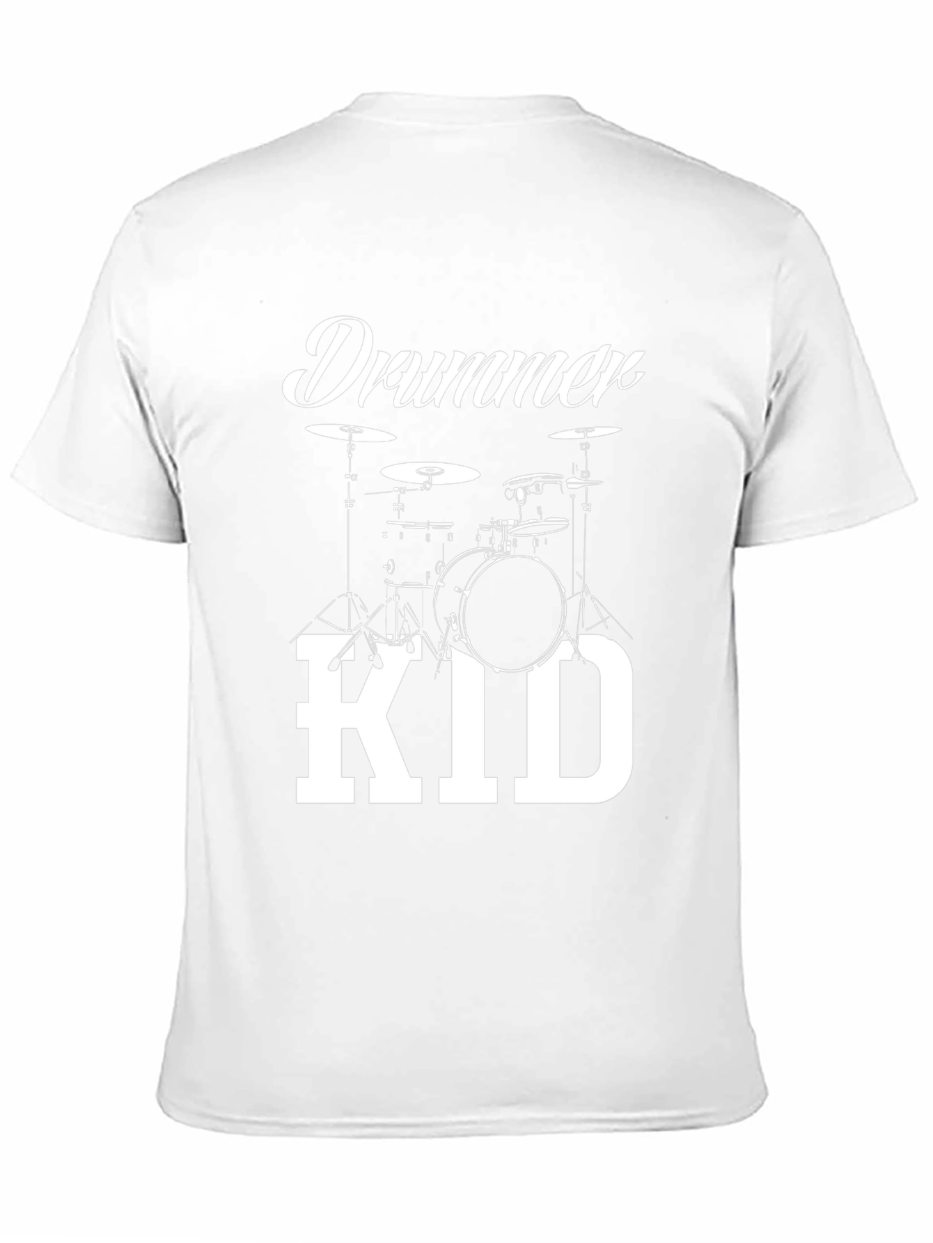 Drummer Kid T-Shirt - Black Cotton Graphic Tee
