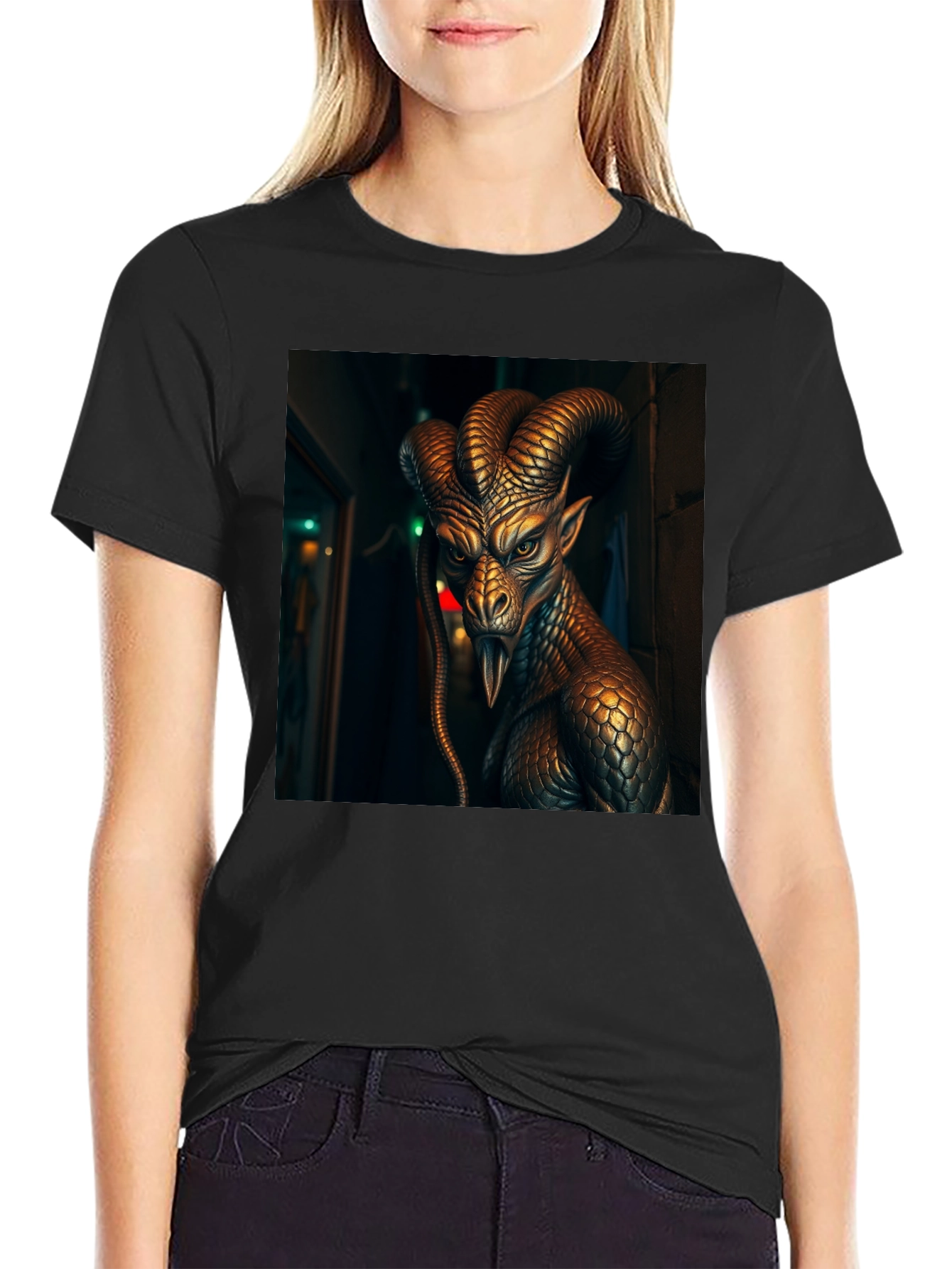 Dragon Graphic Black T-Shirt
