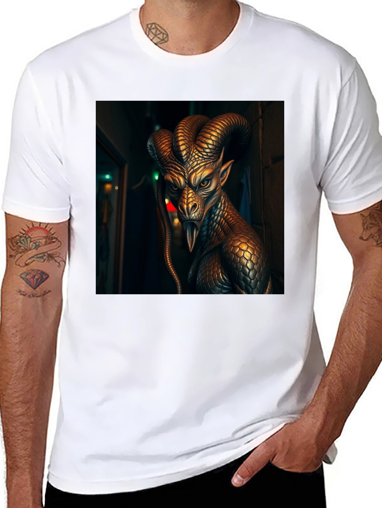 Dragon Graphic Black T-Shirt
