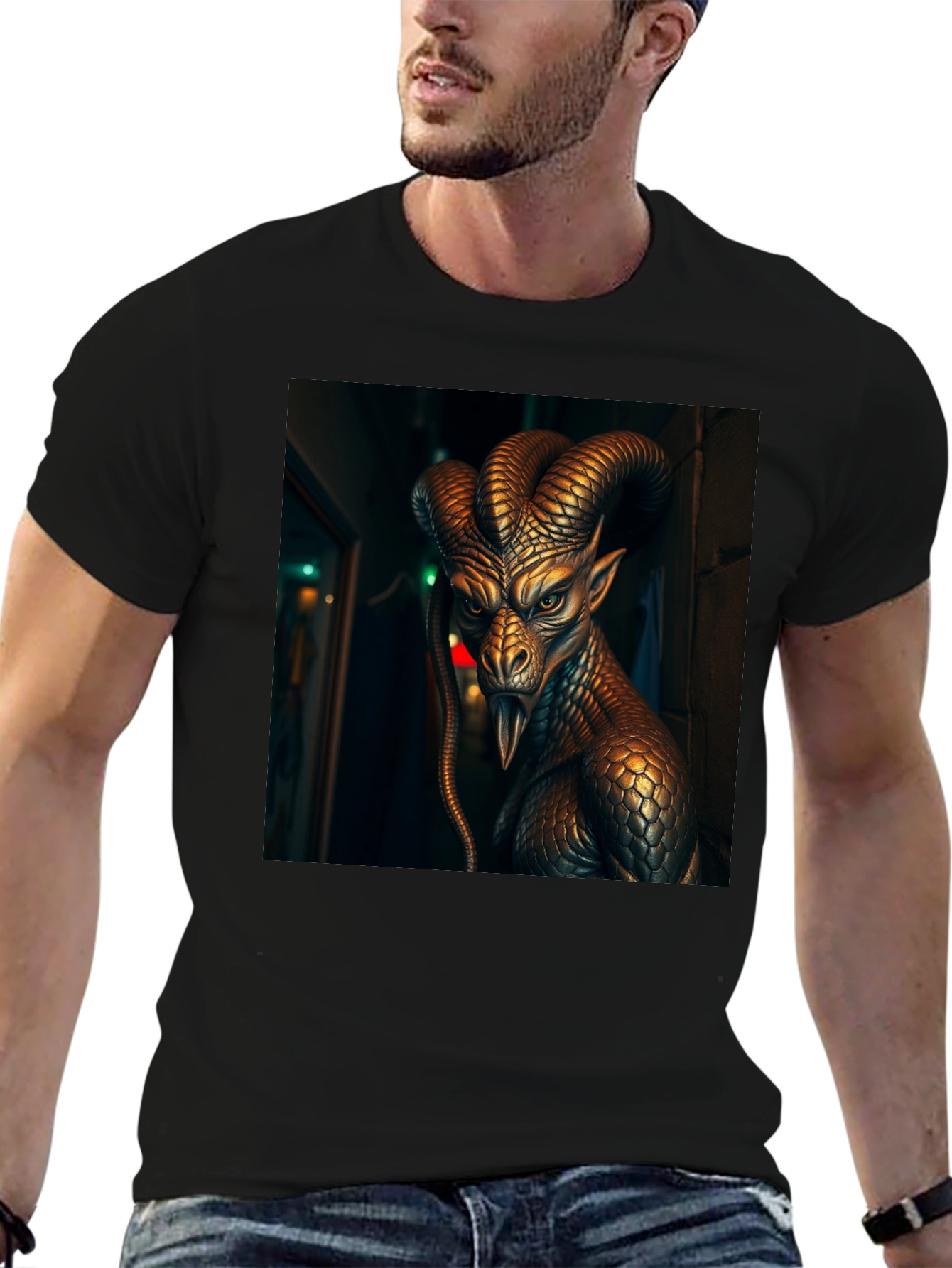 Dragon Graphic Black T-Shirt