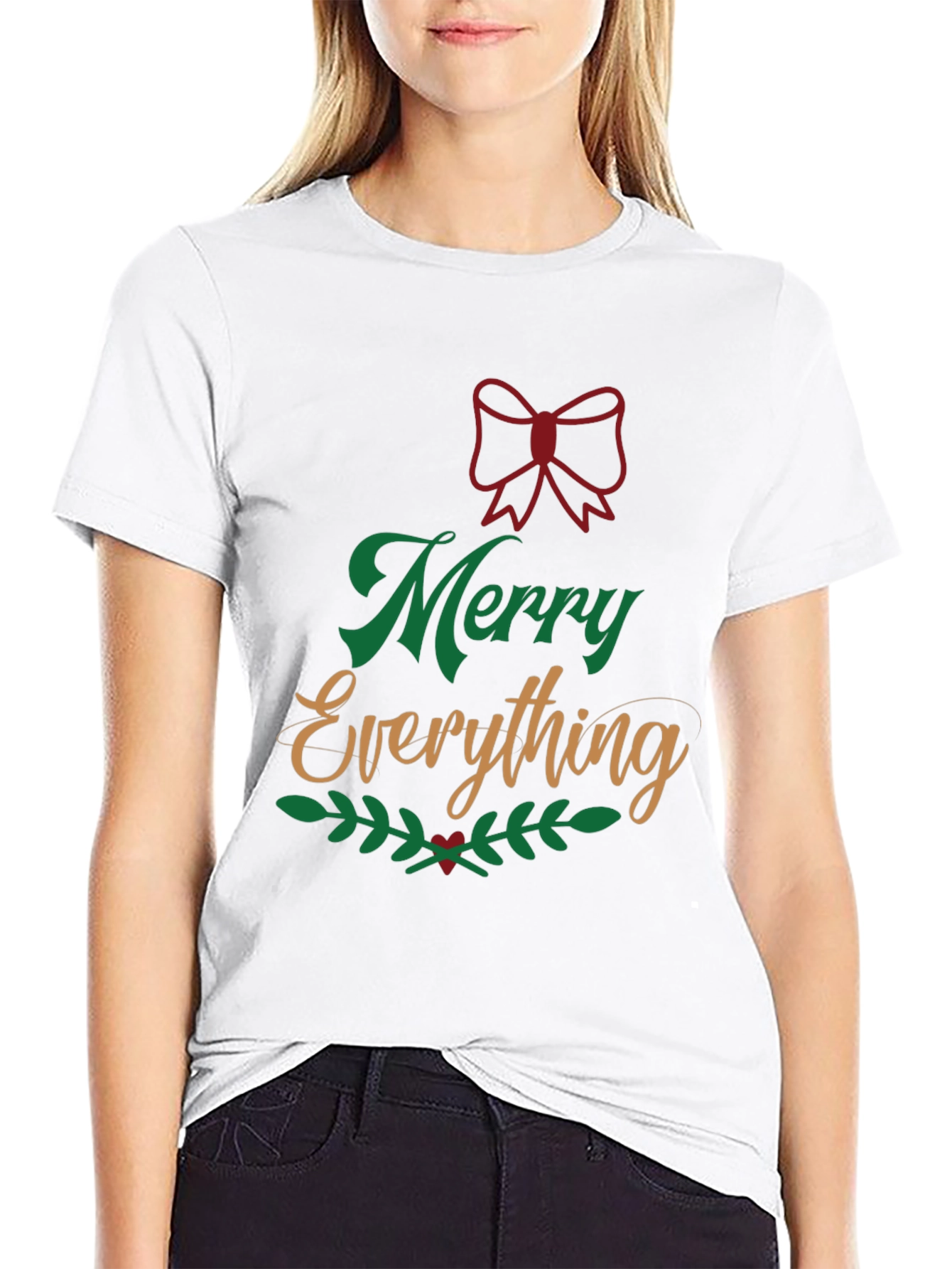 Merry Everything Graphic T-Shirt Holiday Tee