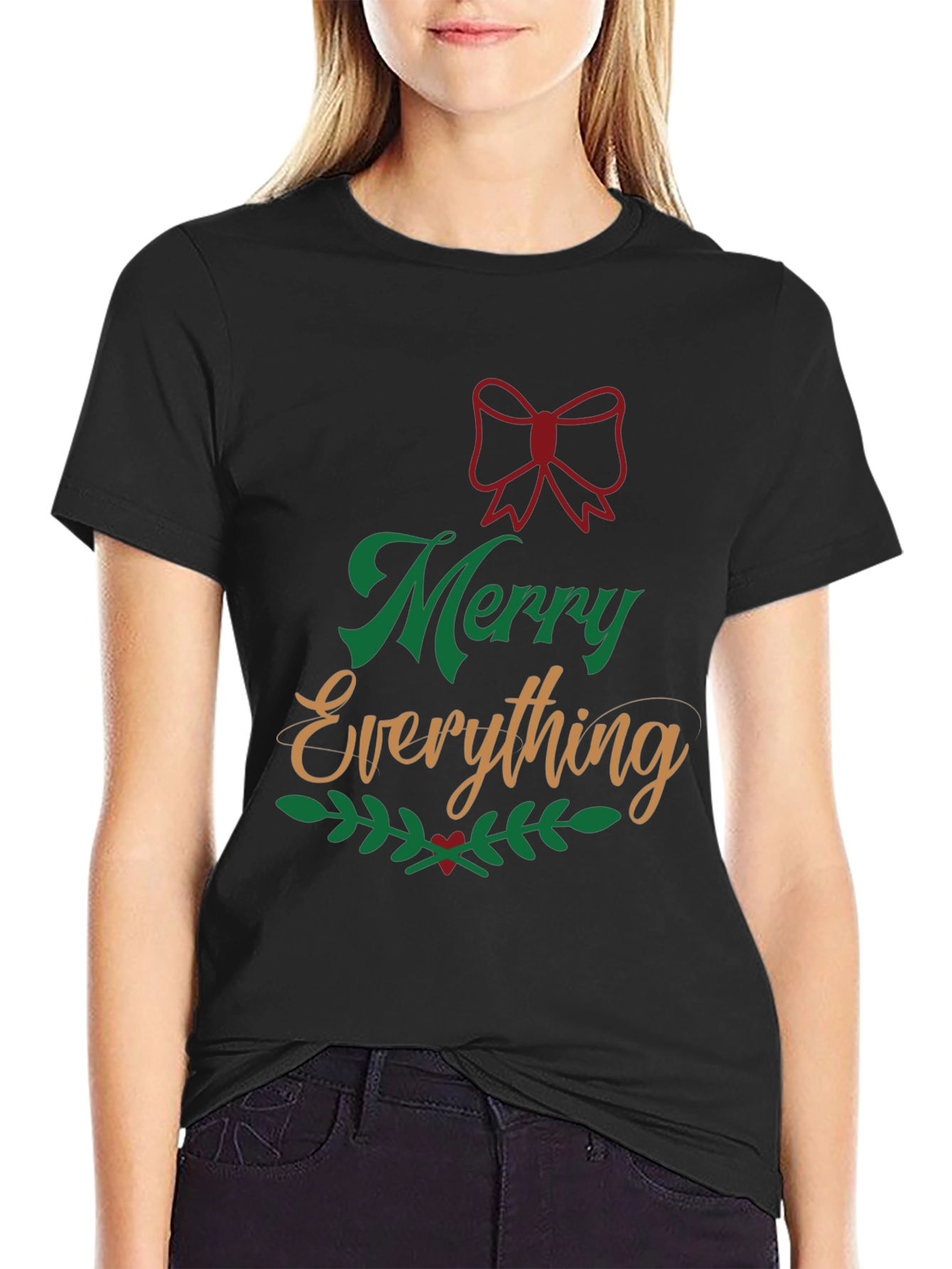 Merry Everything Graphic T-Shirt Holiday Tee