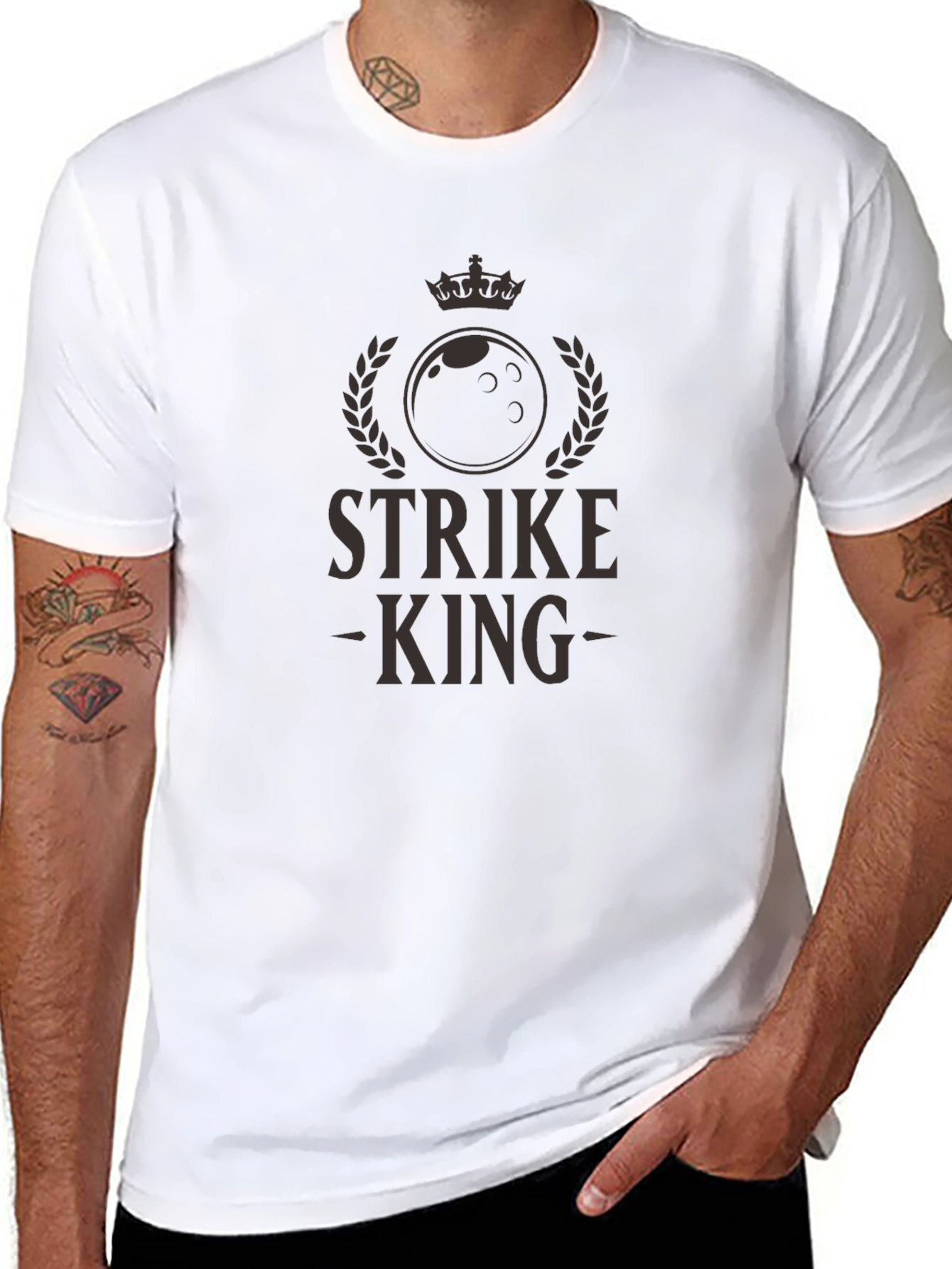 Strike King Graphic T-Shirt - Black Bowling Tee