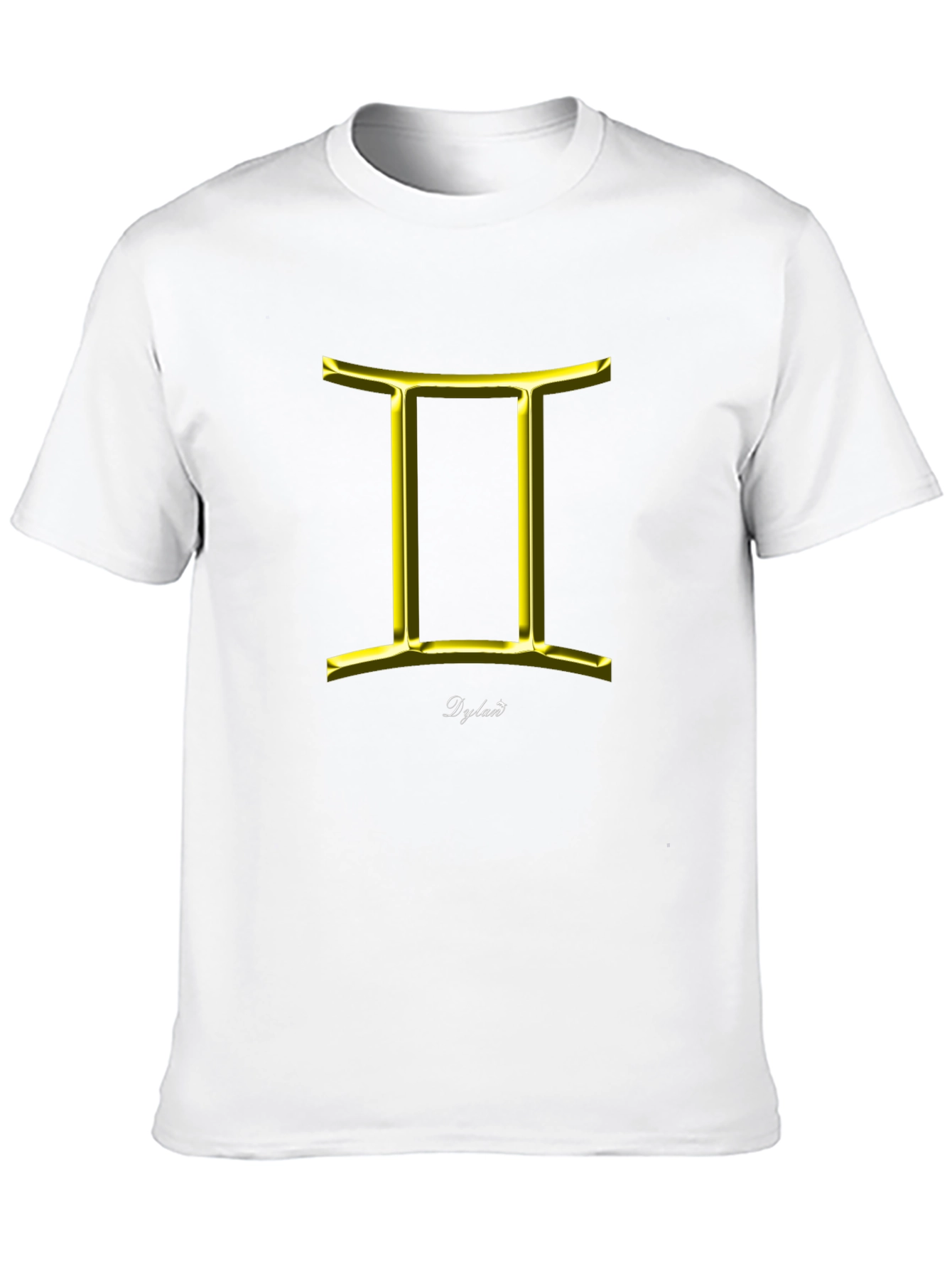 Gemini Zodiac Sign T-Shirt - Black