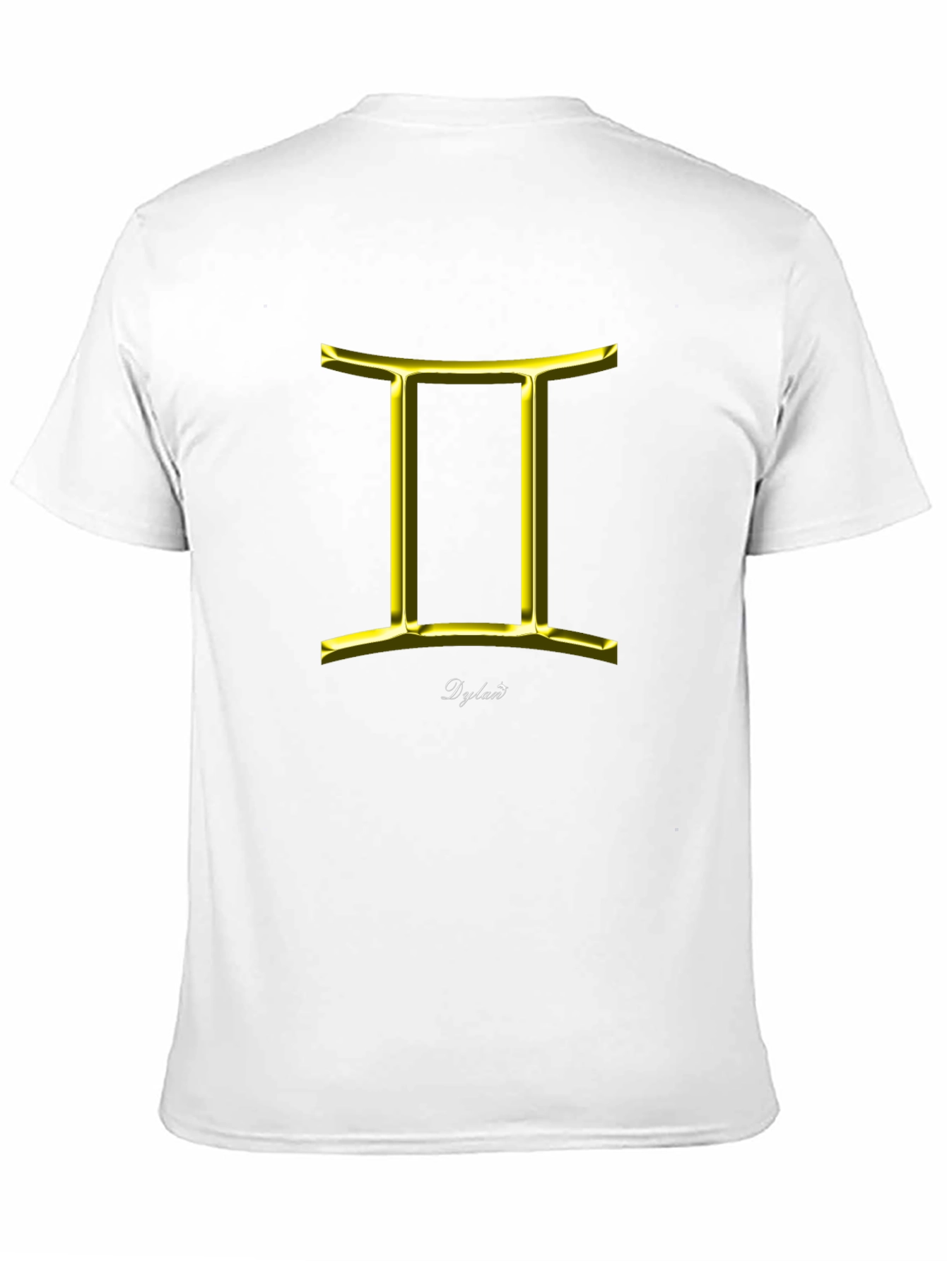 Gemini Zodiac Sign T-Shirt - Black