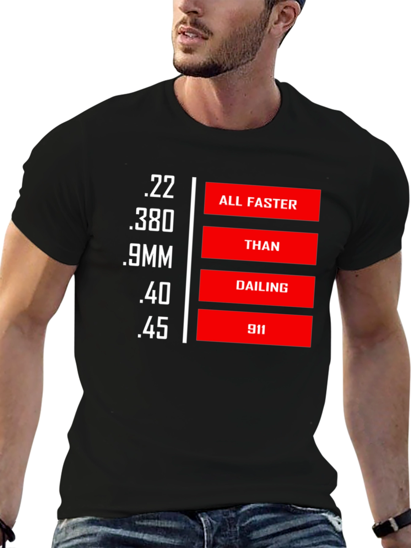 Faster Than Calling 911 Graphic T-Shirt