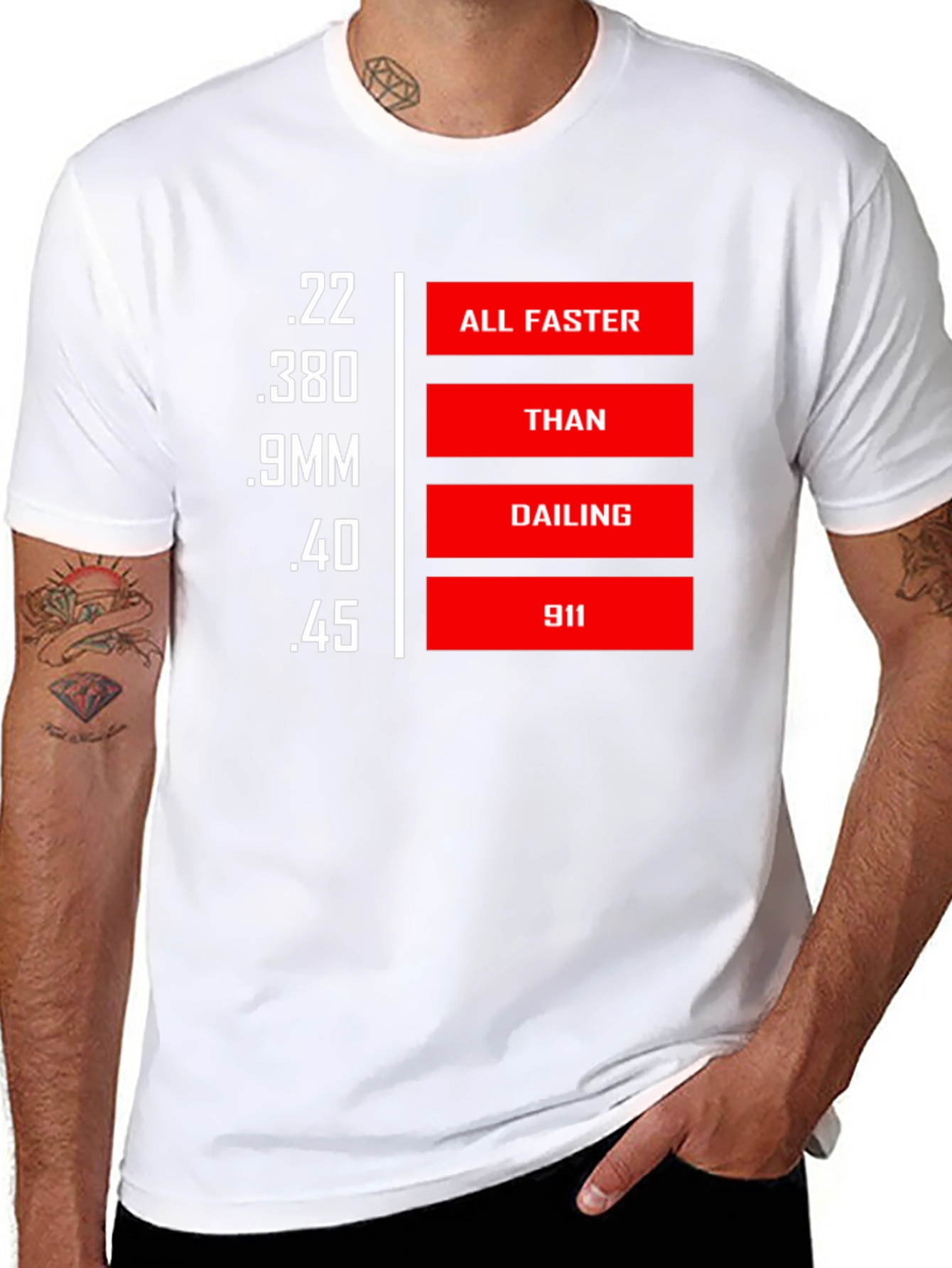 Faster Than Calling 911 Graphic T-Shirt