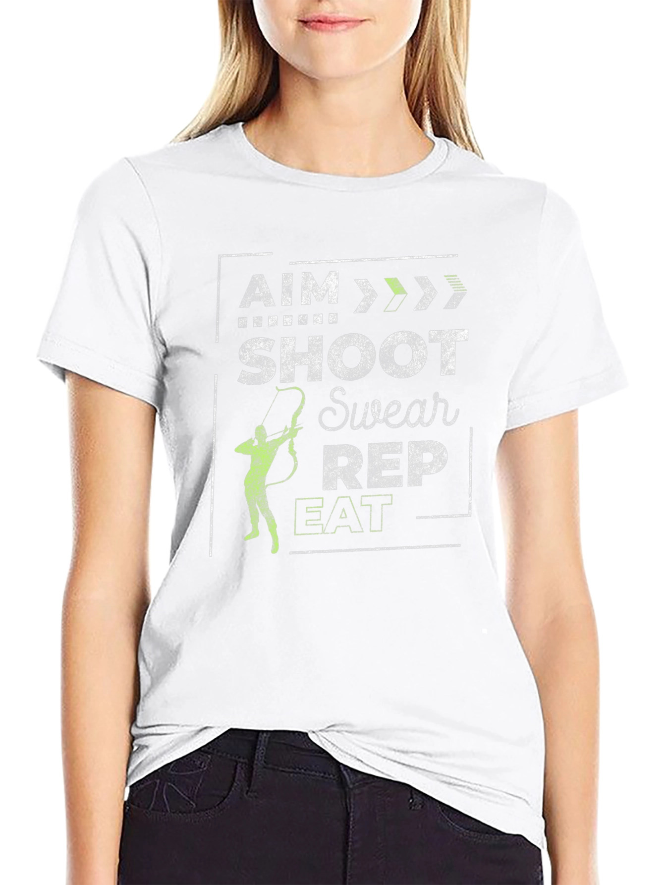 Archer T-Shirt - Aim Shoot Swear Rep Eat
