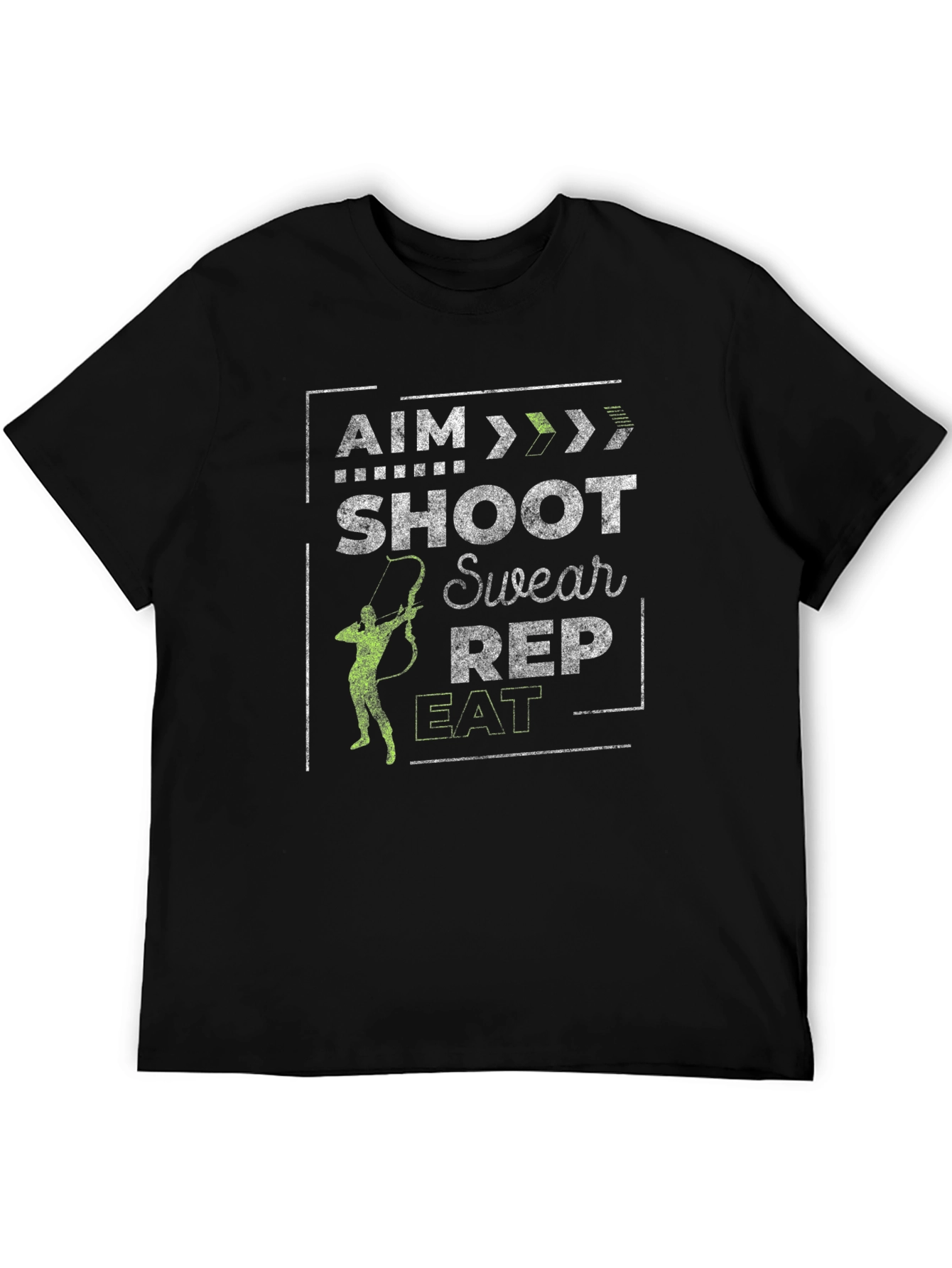 Archer T-Shirt - Aim Shoot Swear Rep Eat