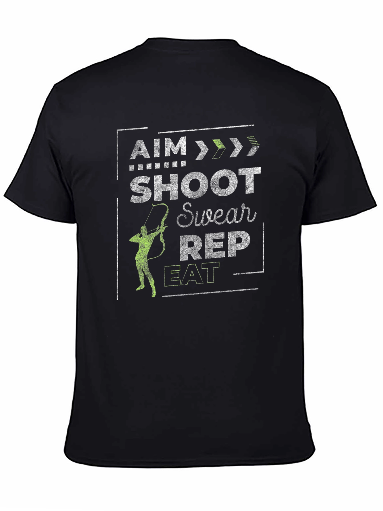 Archer T-Shirt - Aim Shoot Swear Rep Eat