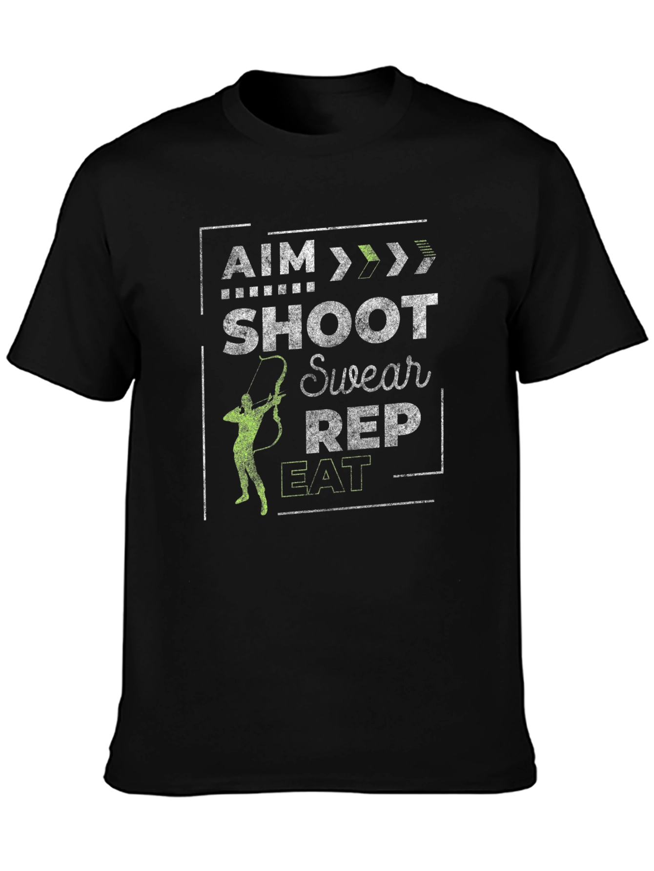 Archer T-Shirt - Aim Shoot Swear Rep Eat