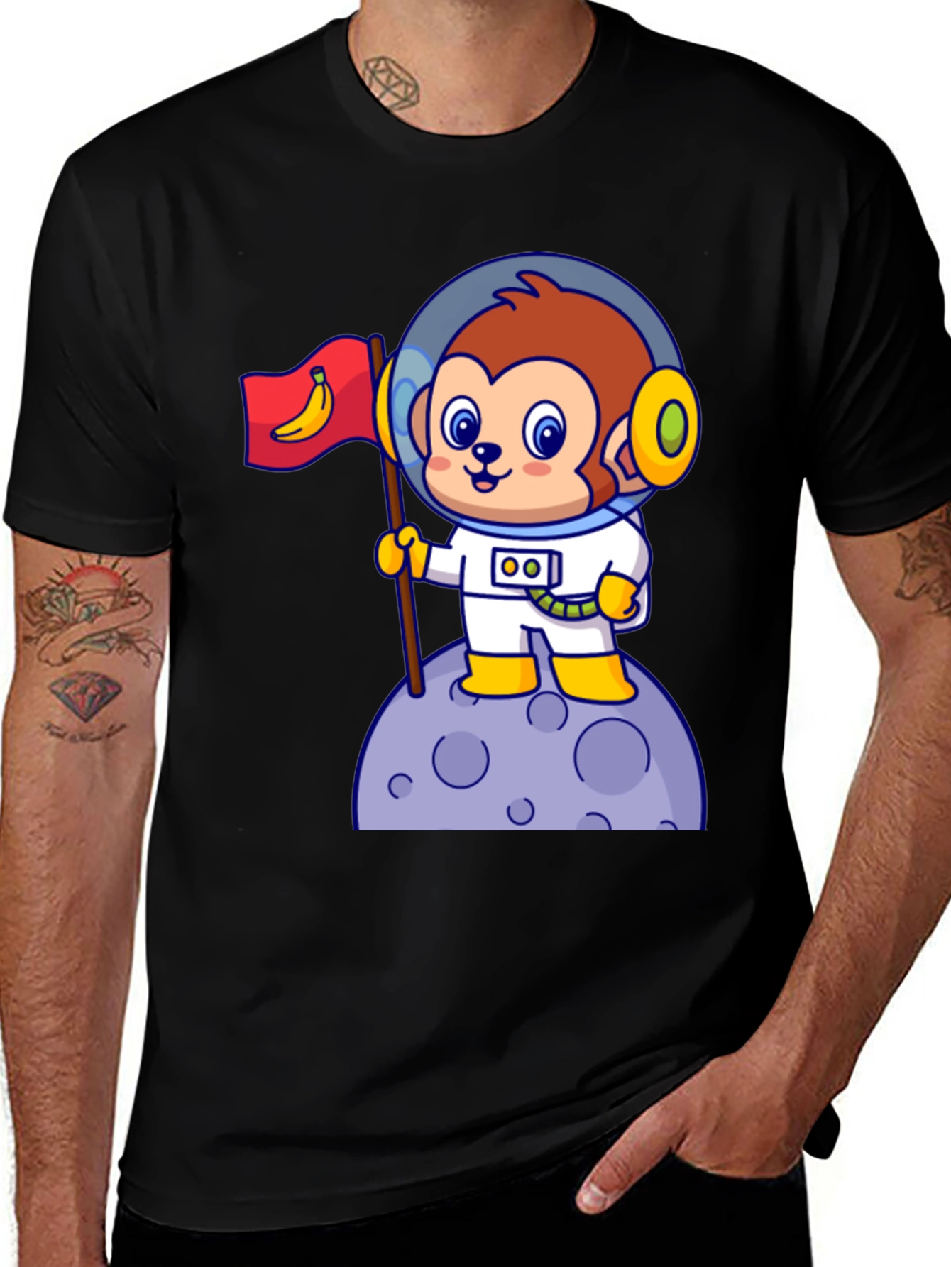 Monkey Astronaut T-Shirt - Space Explorer