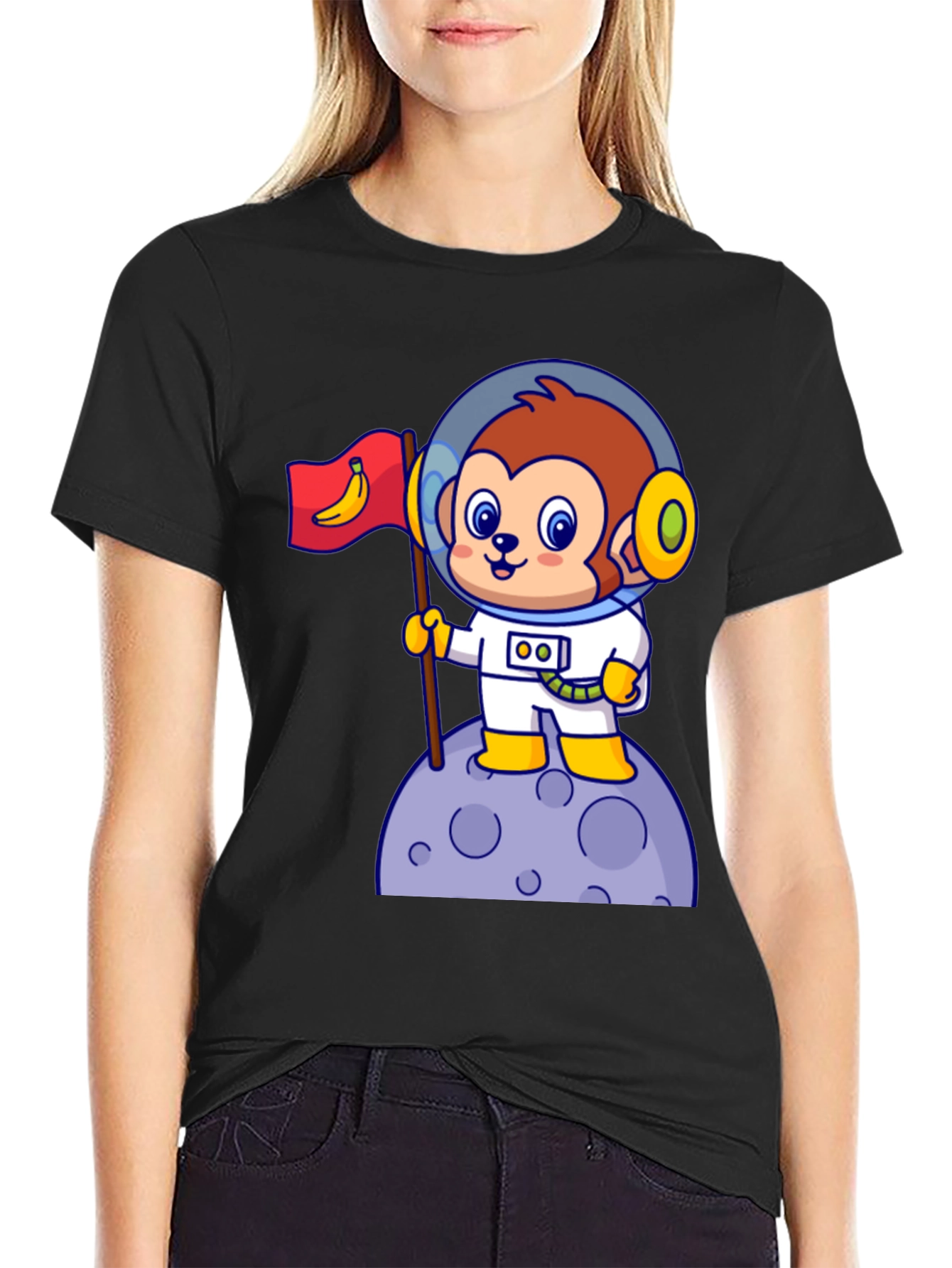 Monkey Astronaut T-Shirt - Space Explorer
