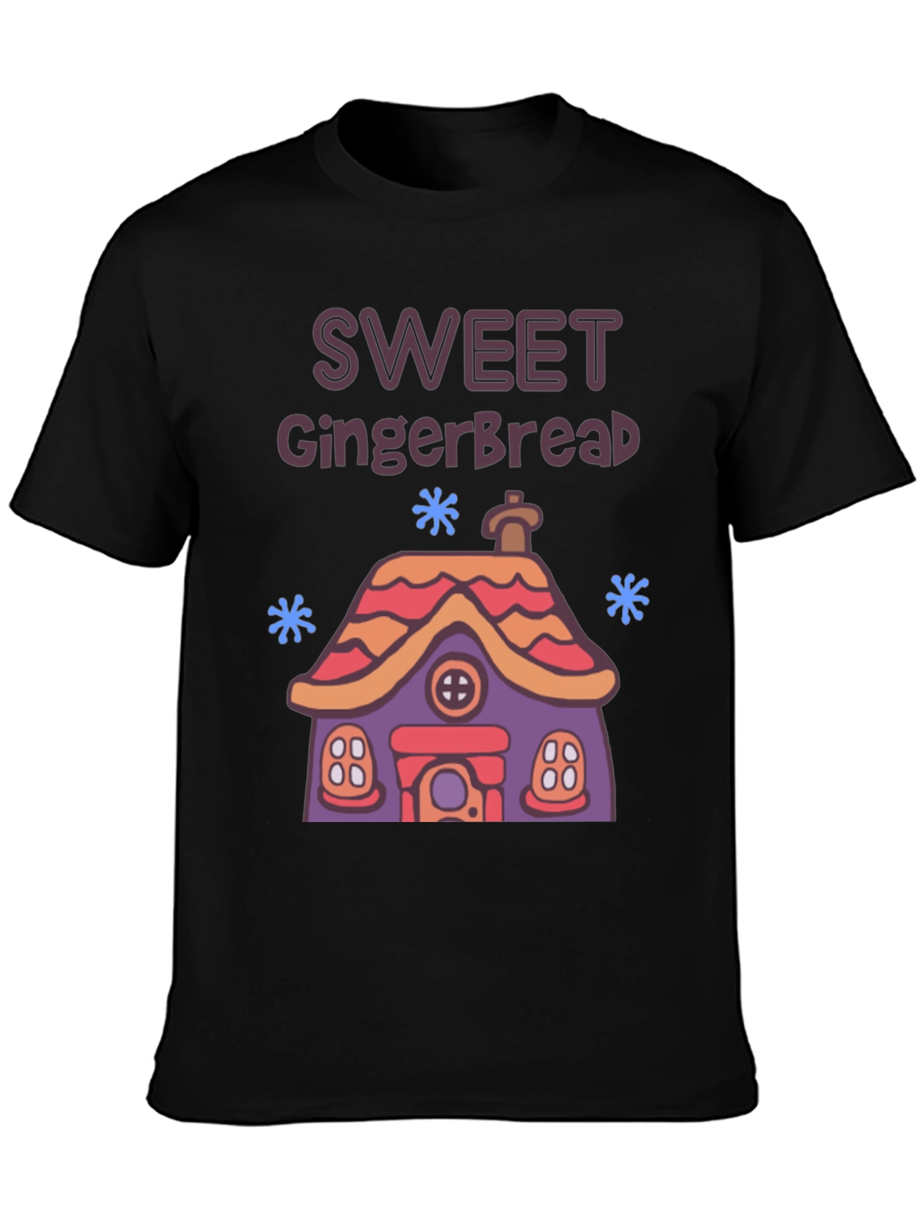 Sweet Gingerbread House Graphic T-Shirt