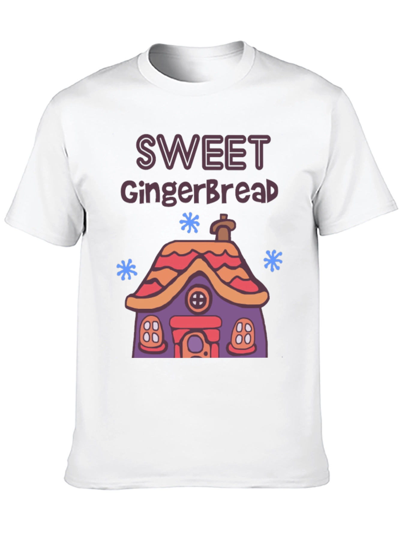 Sweet Gingerbread House Graphic T-Shirt
