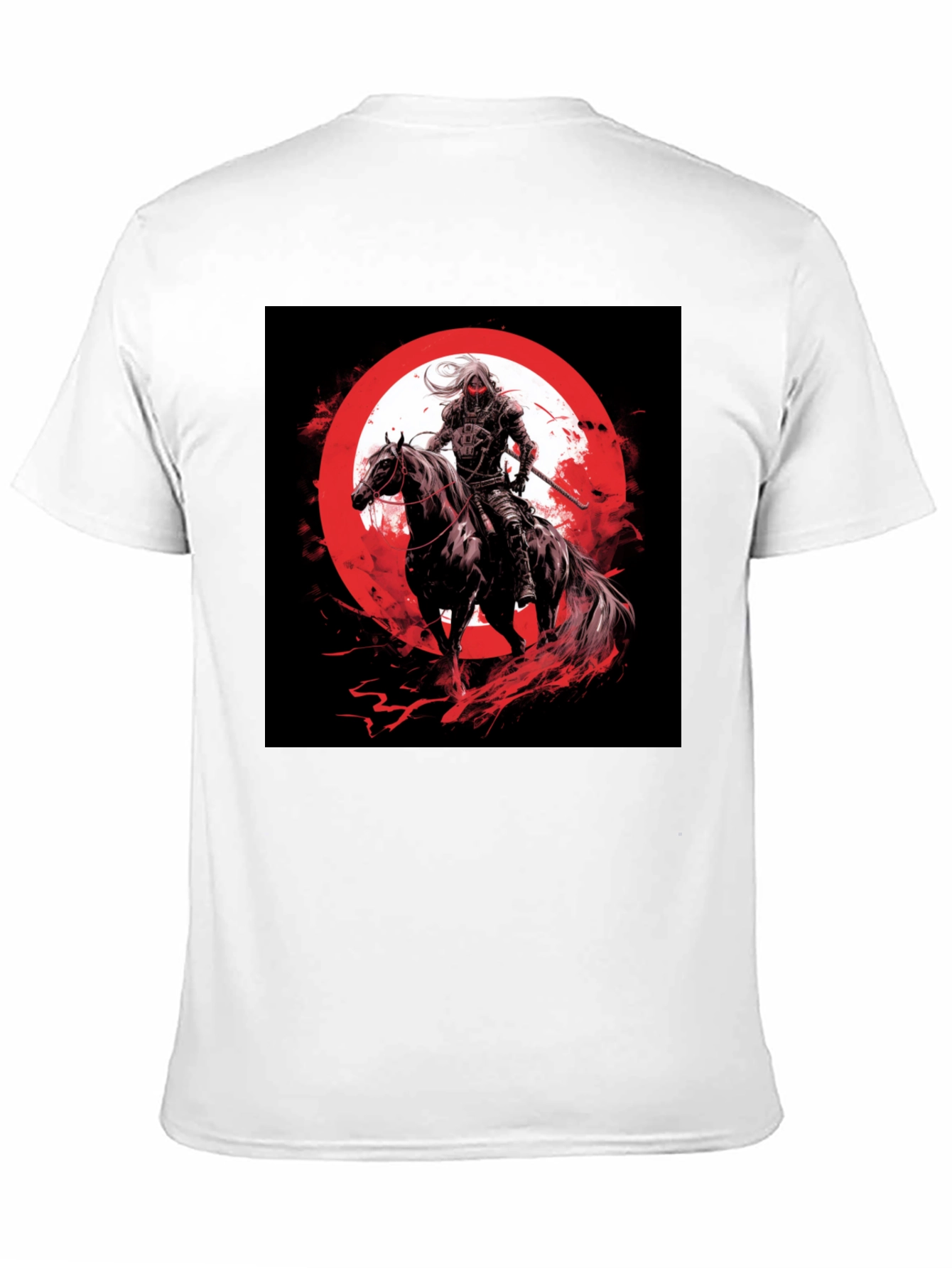 Warrior on Horseback Black T-Shirt