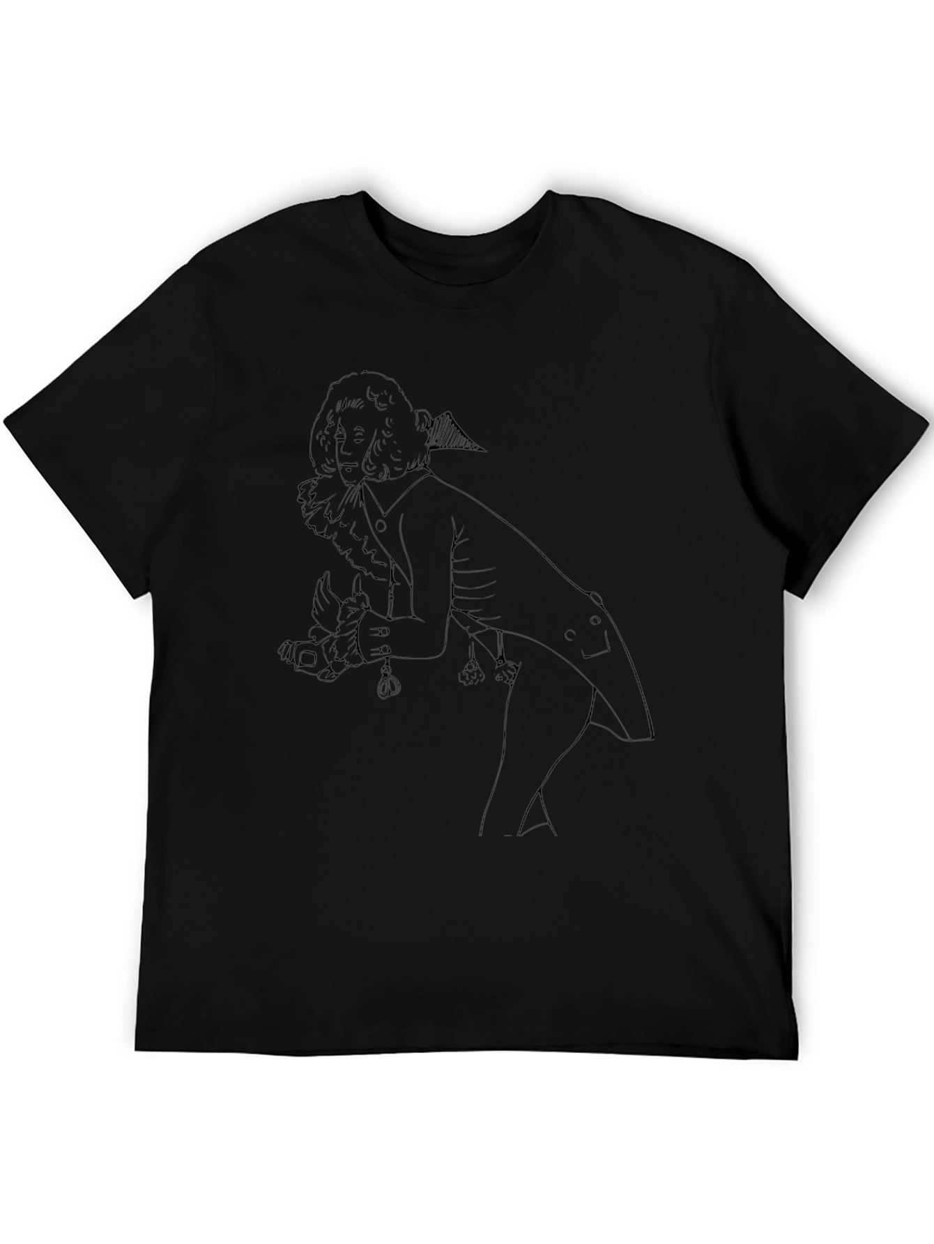 Historical Sketch Black T-Shirt
