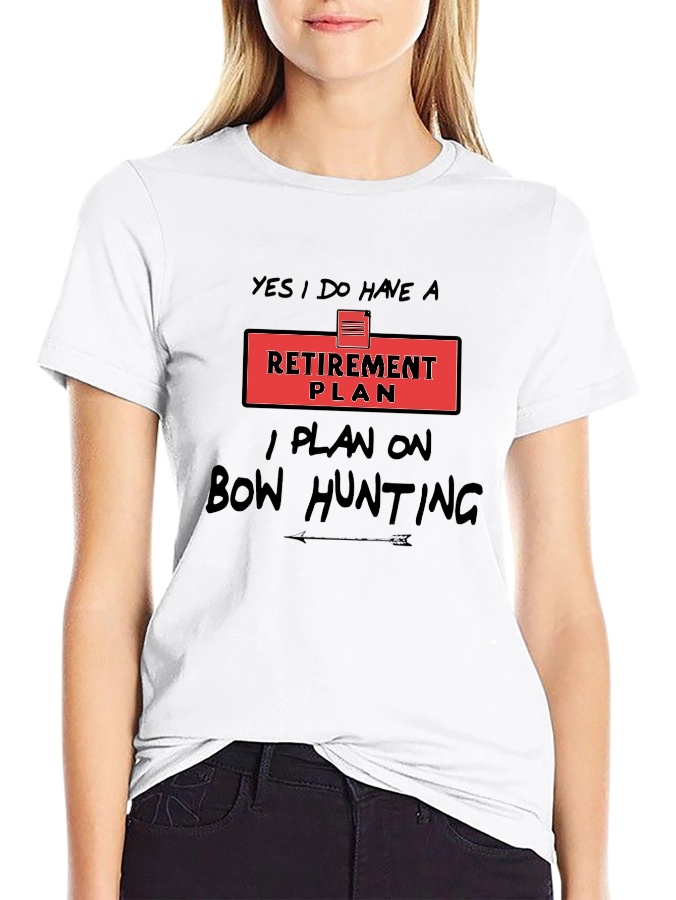 Retirement Plan Bow Hunting Graphic Tee