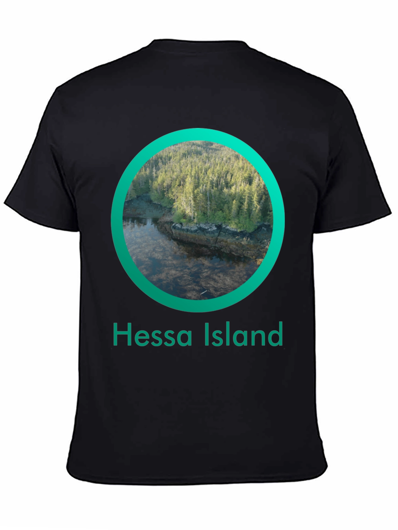 Hessa Island T-Shirt - Nature Circle Design
