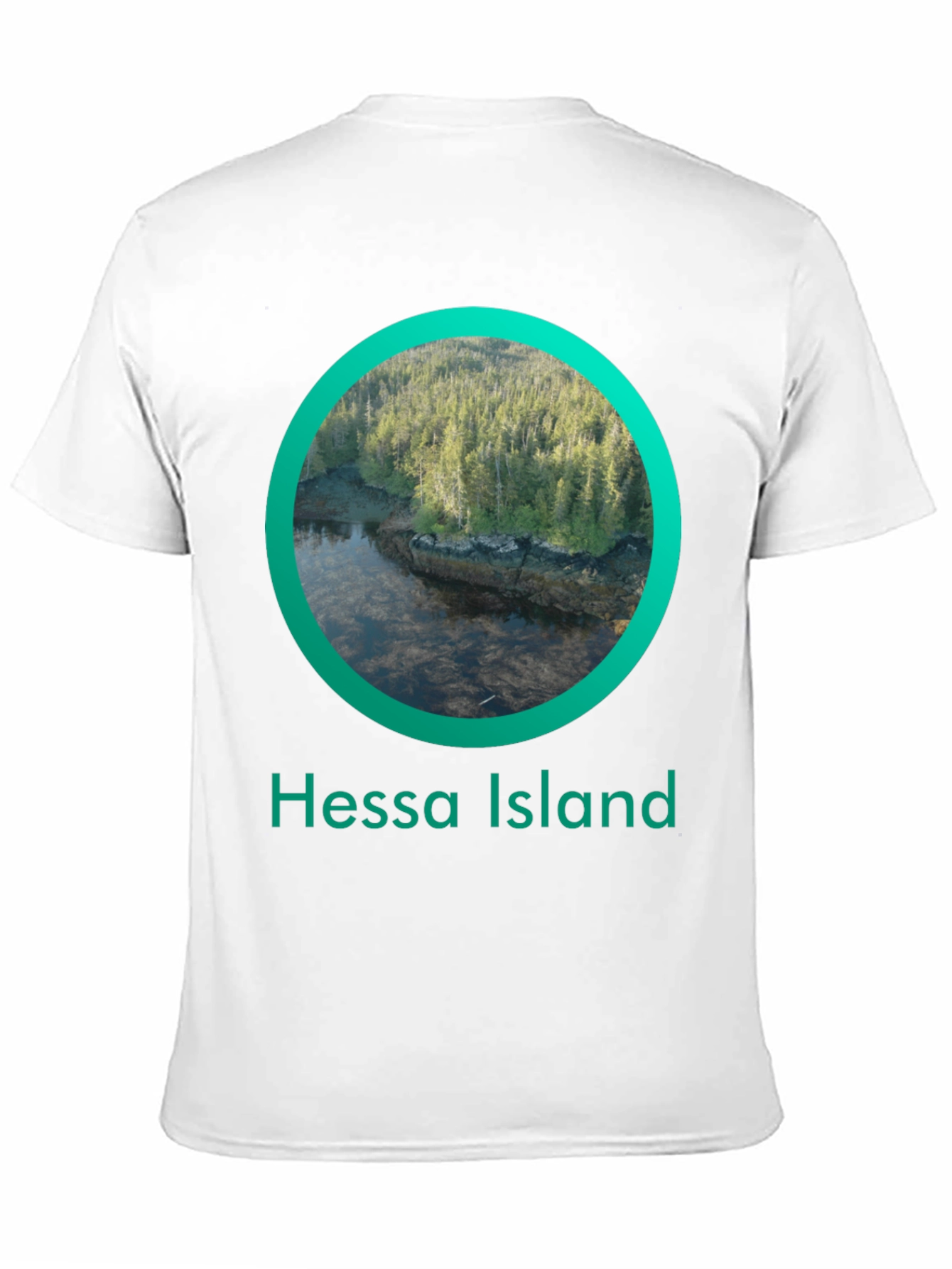 Hessa Island T-Shirt - Nature Circle Design
