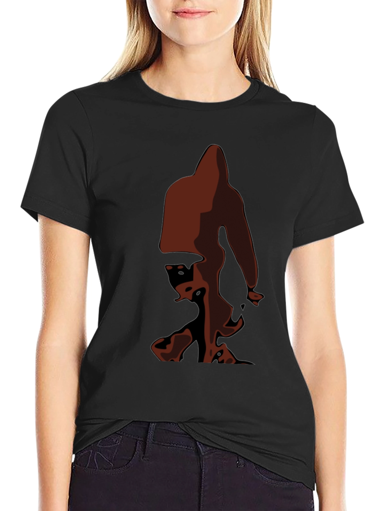 Bigfoot Silhouette T-Shirt - Black