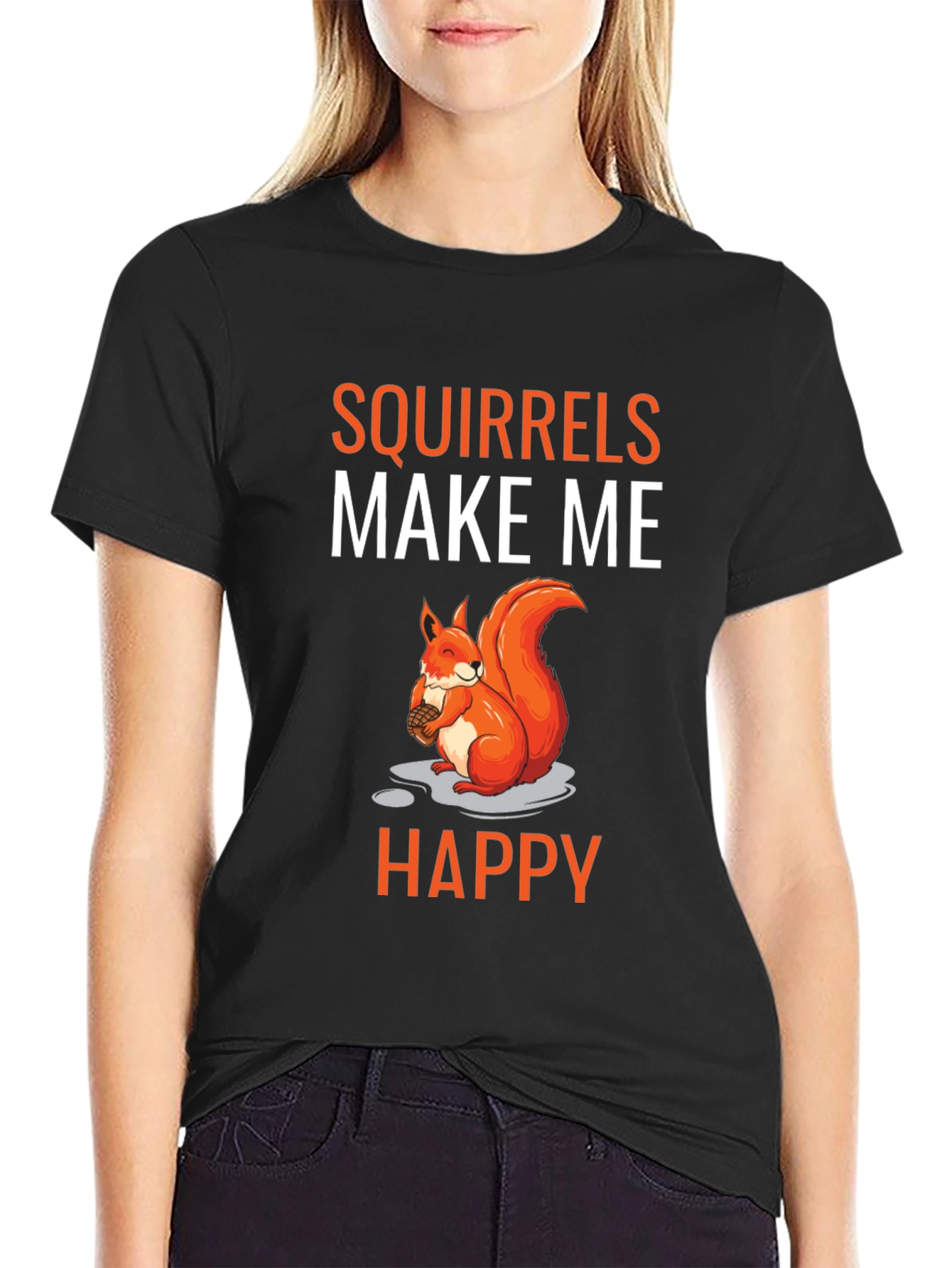 Squirrels Make Me Happy Graphic Tee