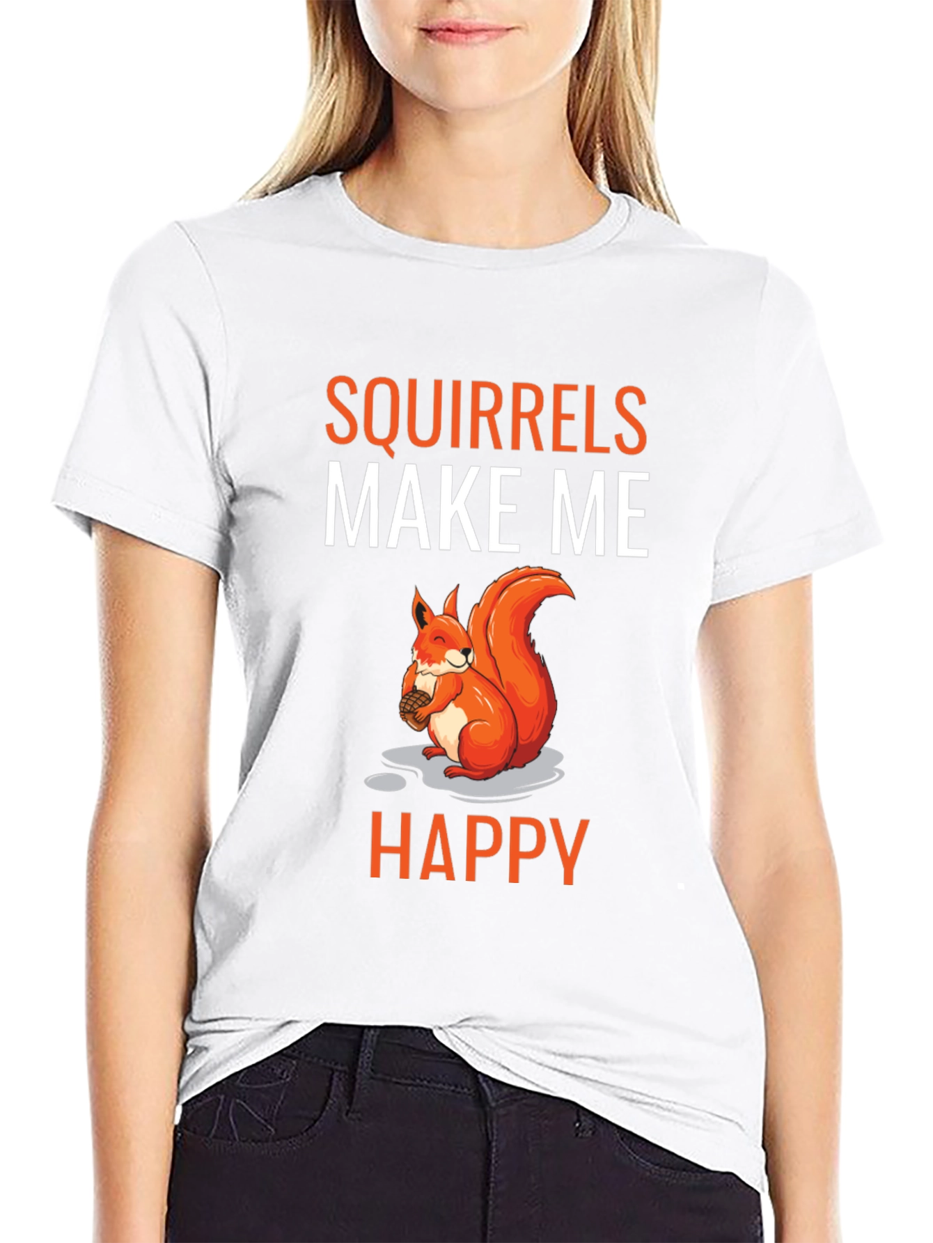 Squirrels Make Me Happy Graphic Tee