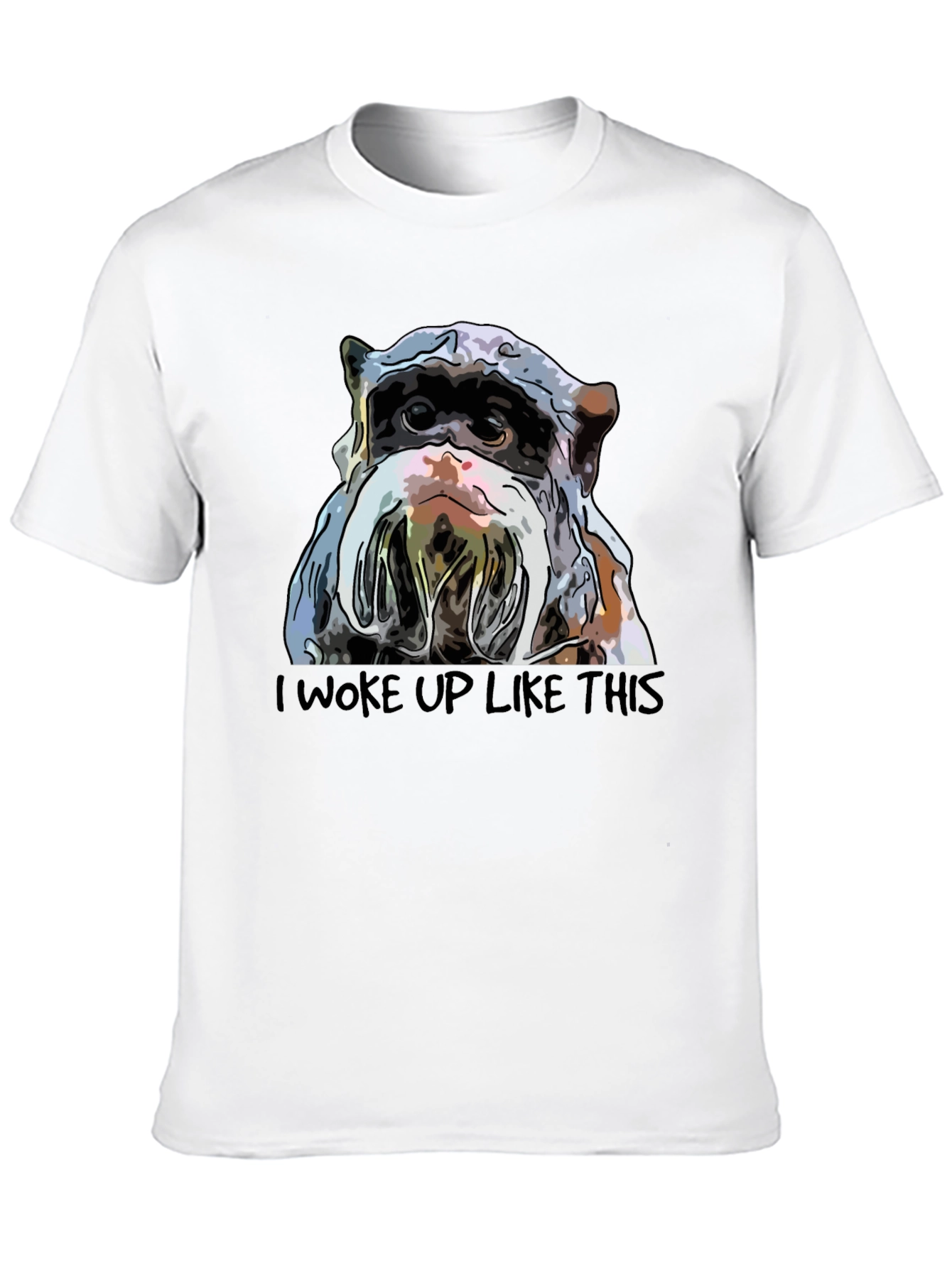 I Woke Up Like This Bulldog T-Shirt - Black