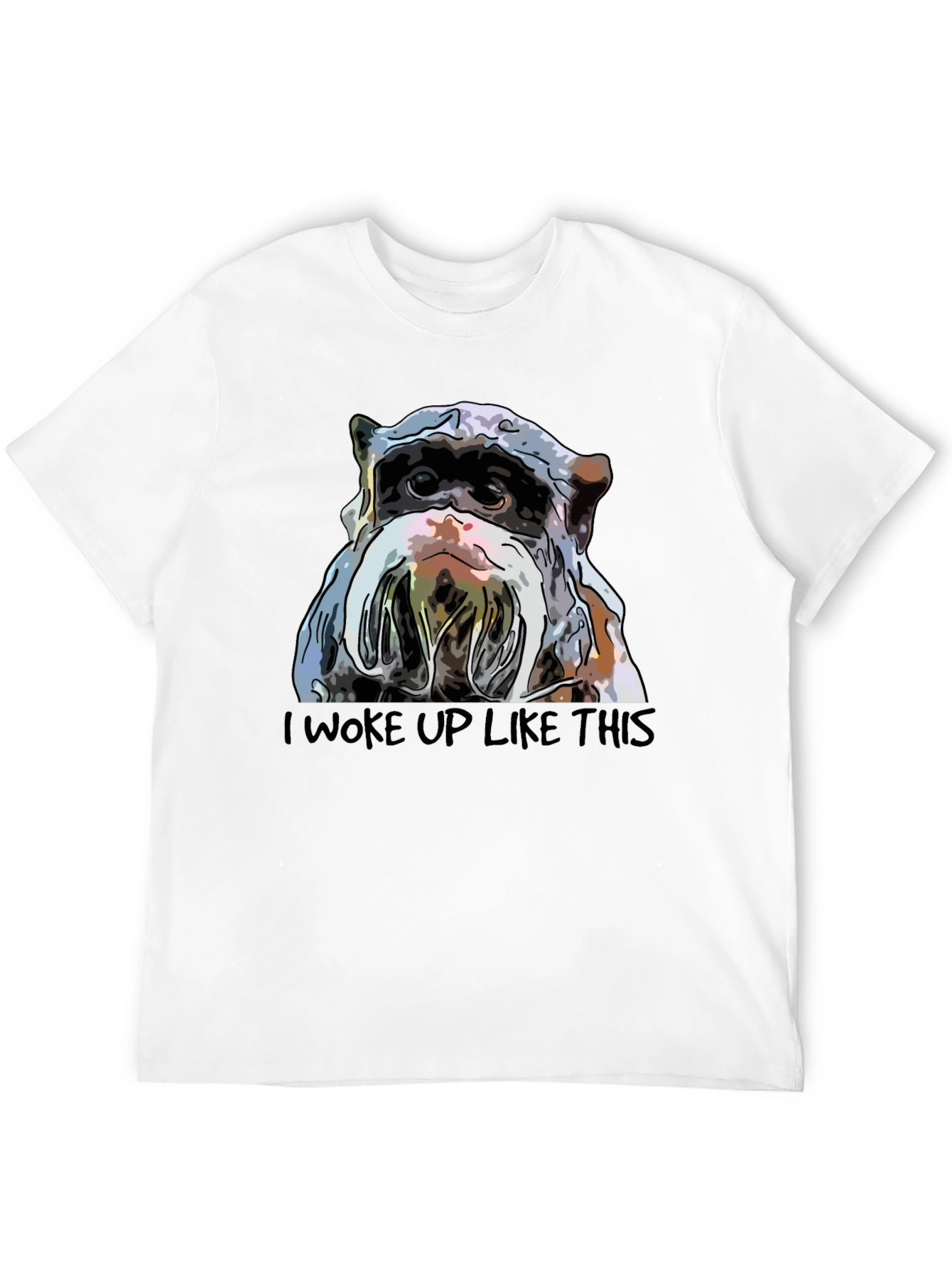 I Woke Up Like This Bulldog T-Shirt - Black